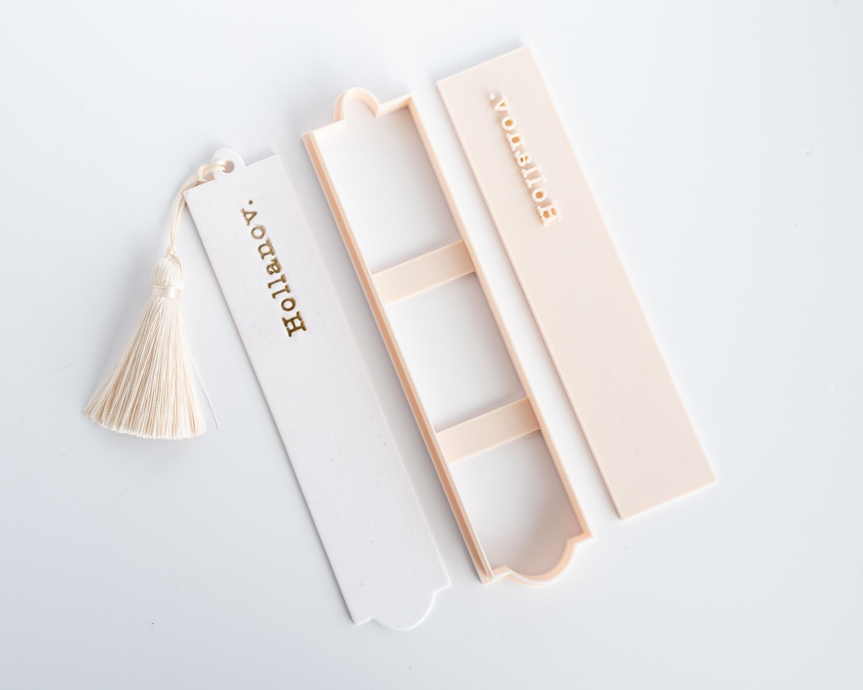 Bookmark Stamps - Long Book mark Clay Stamp for Bookish Fans