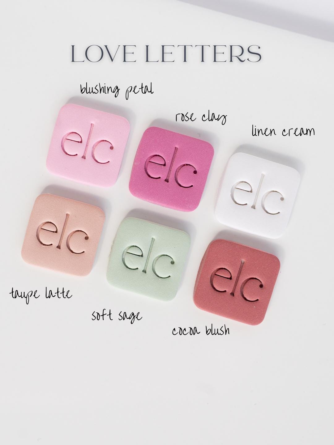Love Letters - Clay Color Recipe Palette for Souffle