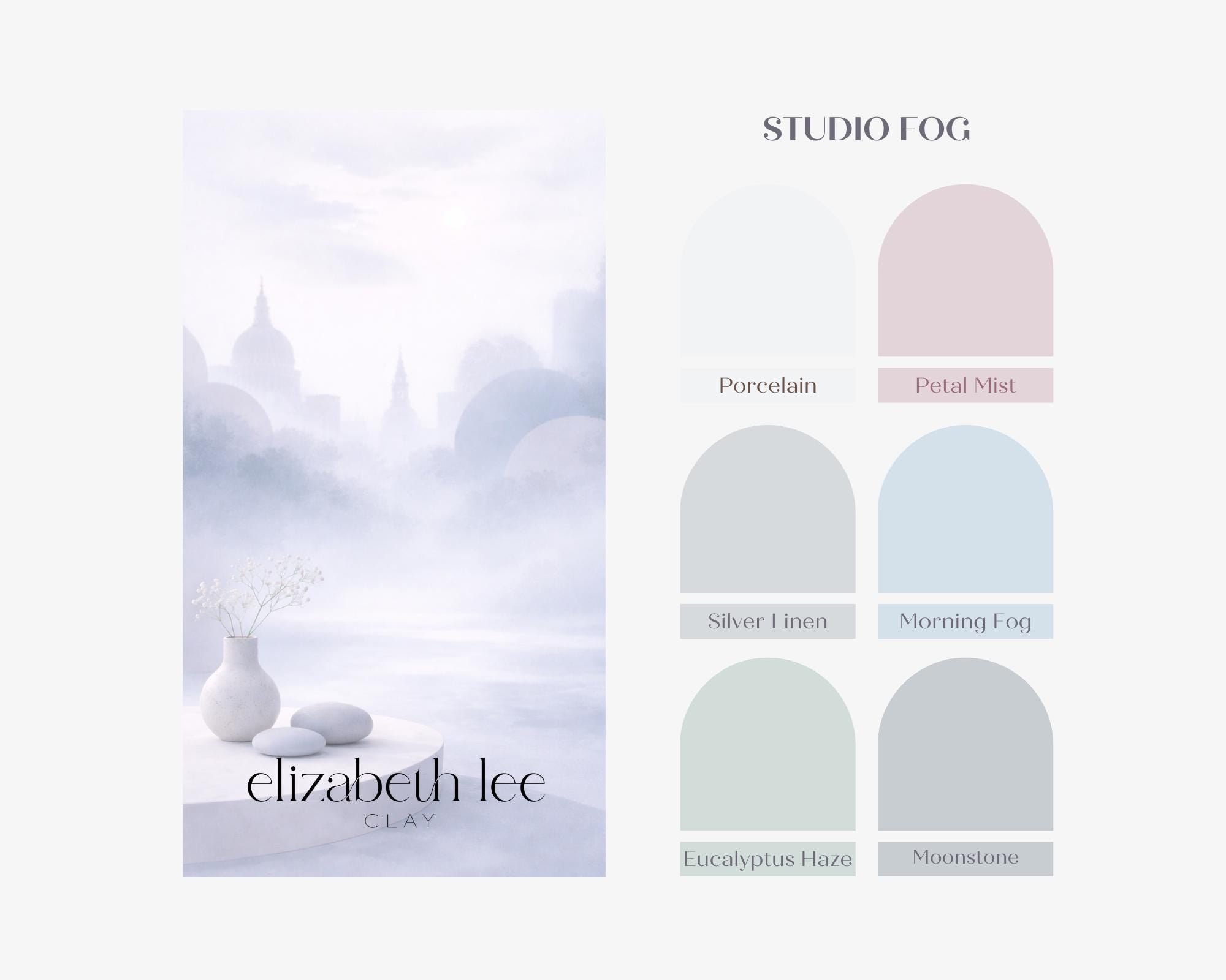 Studio Fog - Clay Color Recipe Palette for Souffle