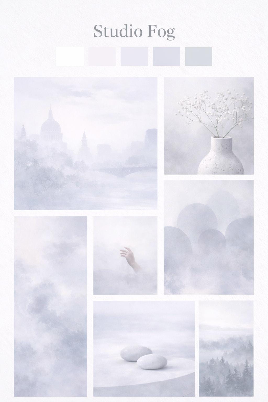 Studio Fog - Clay Color Recipe Palette for Souffle