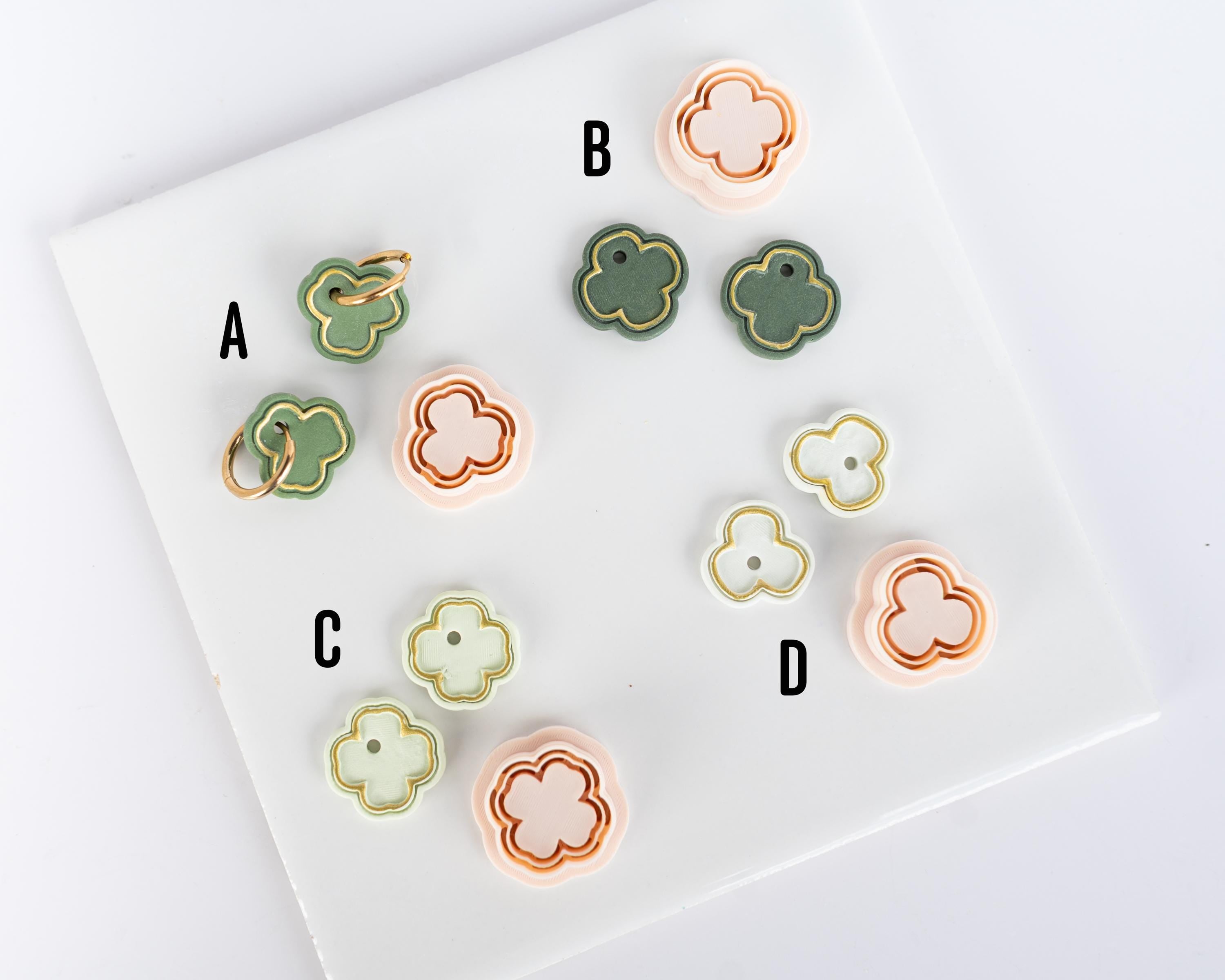 Precious Stones Clovers - Embossed