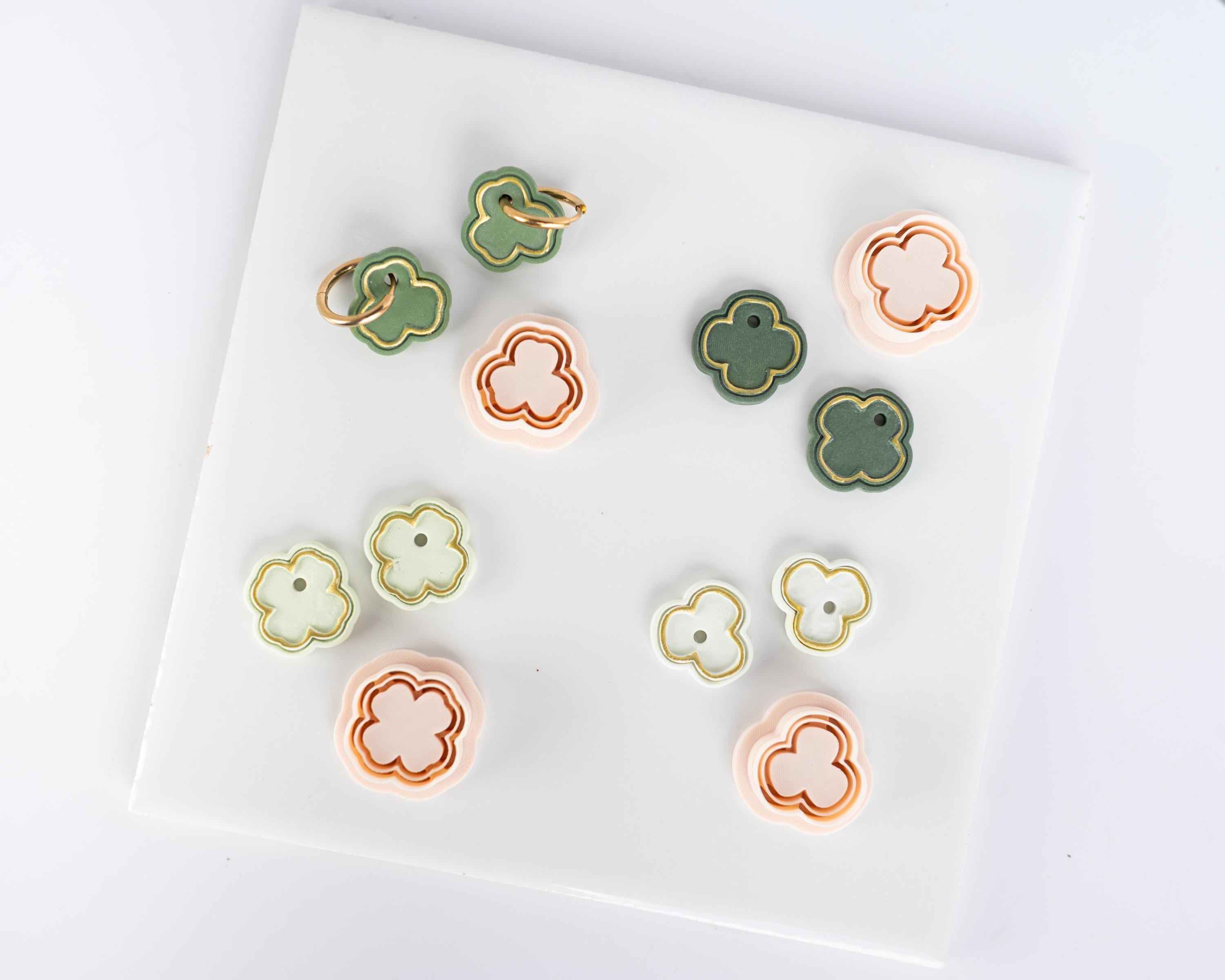 Precious Stones Clovers - Embossed