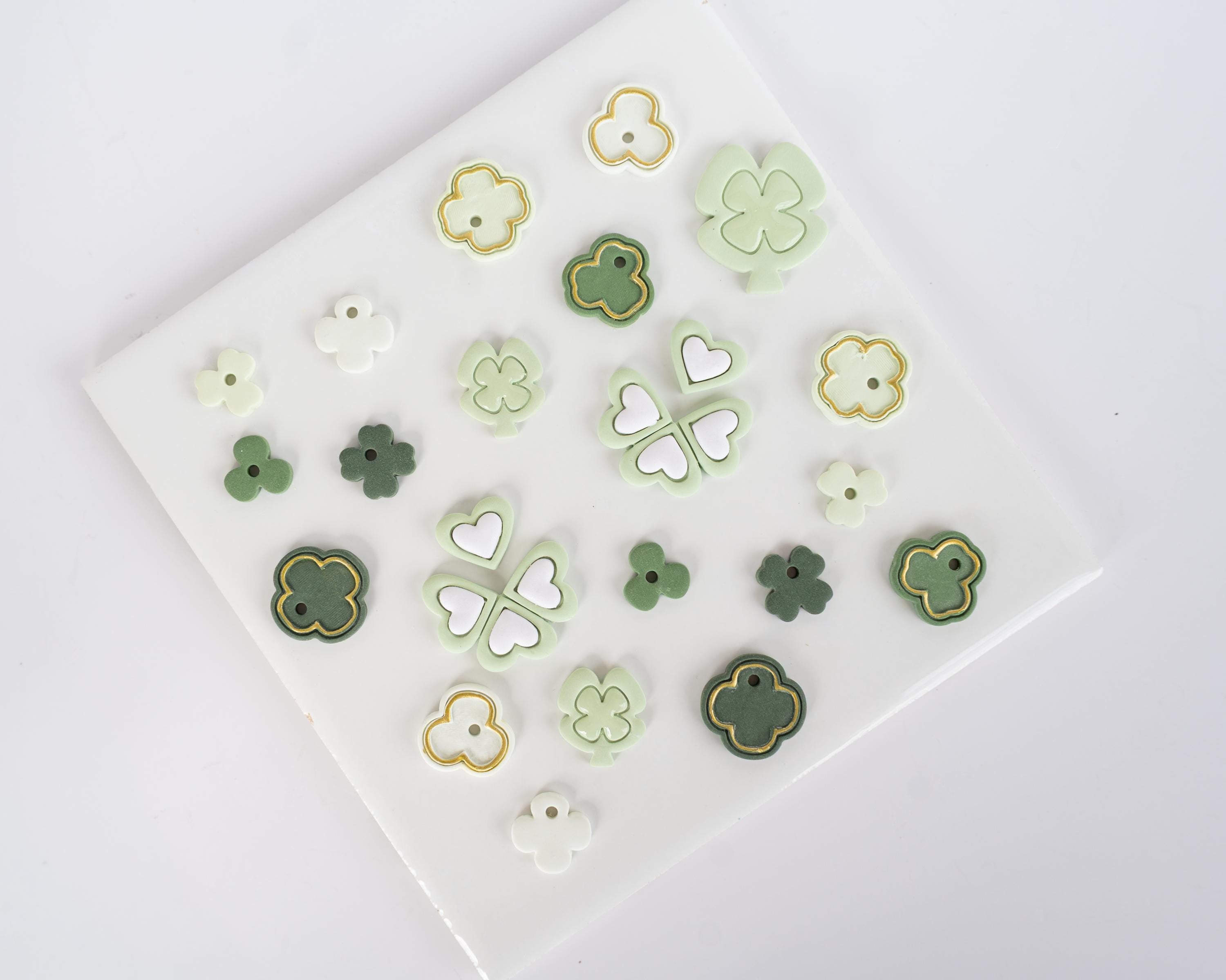 Precious Stones Clovers - Embossed