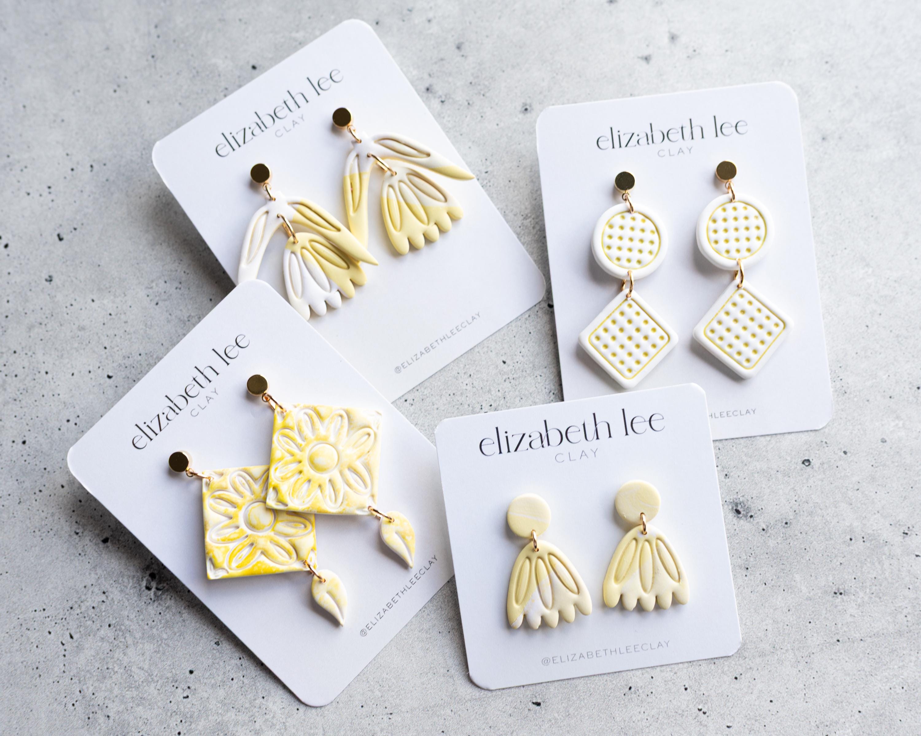 Punchy Dangle: Embossed Polymer Clay Earring Cutter