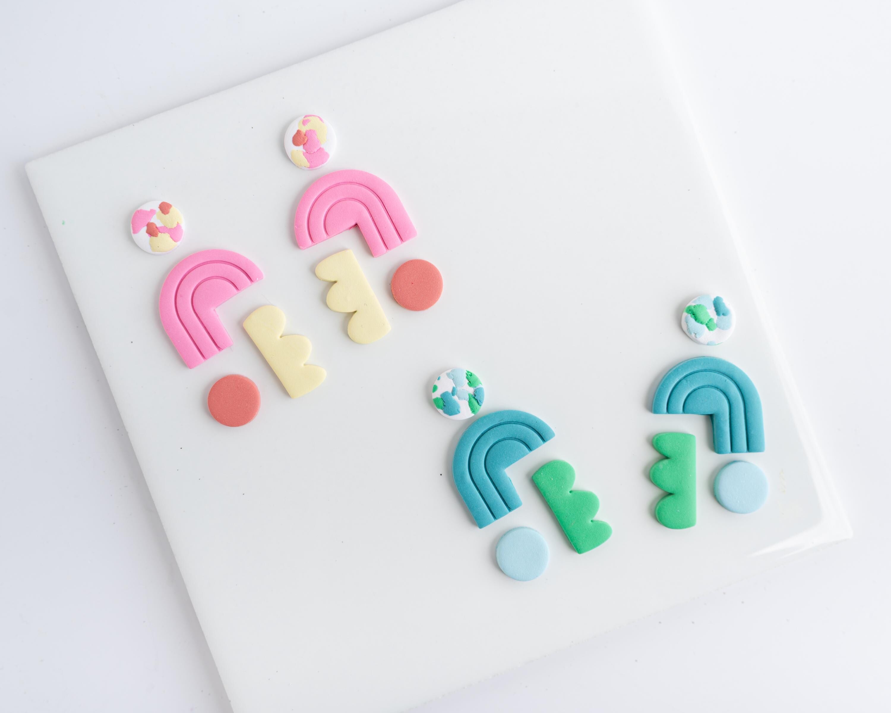 Bright Arches Dangle: Boho Polymer Clay Earring Molds