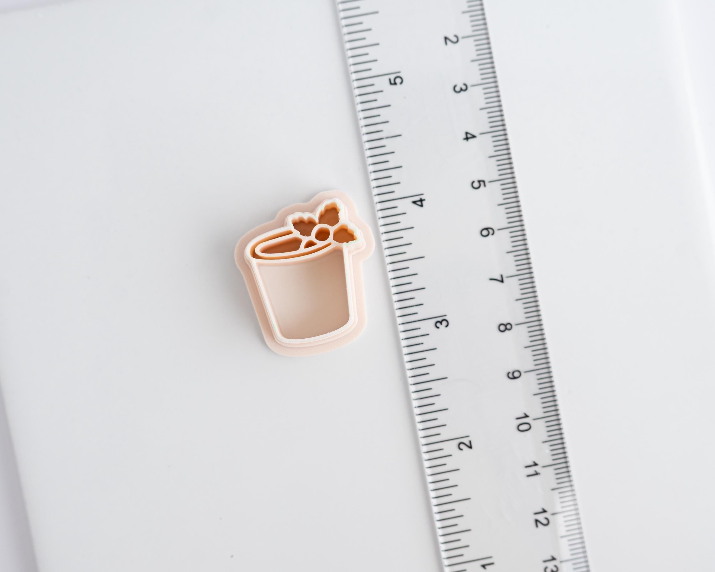 Mint Julep - Derby Collection - Embossed Cocktail Clay Cutter for Polymer Clay