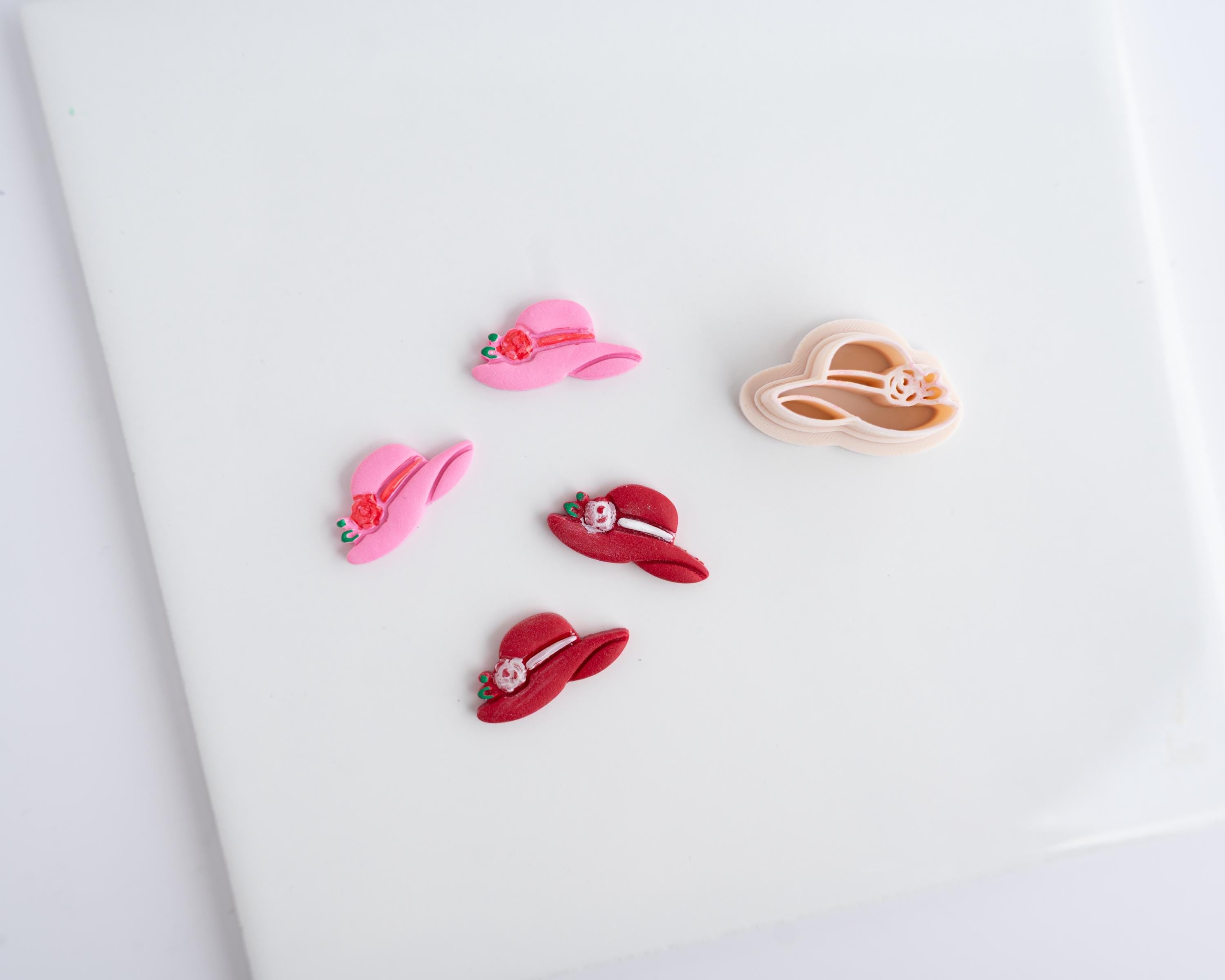 Rose Hat - Derby Collection - Silks Clay Cutter for Polymer Clay