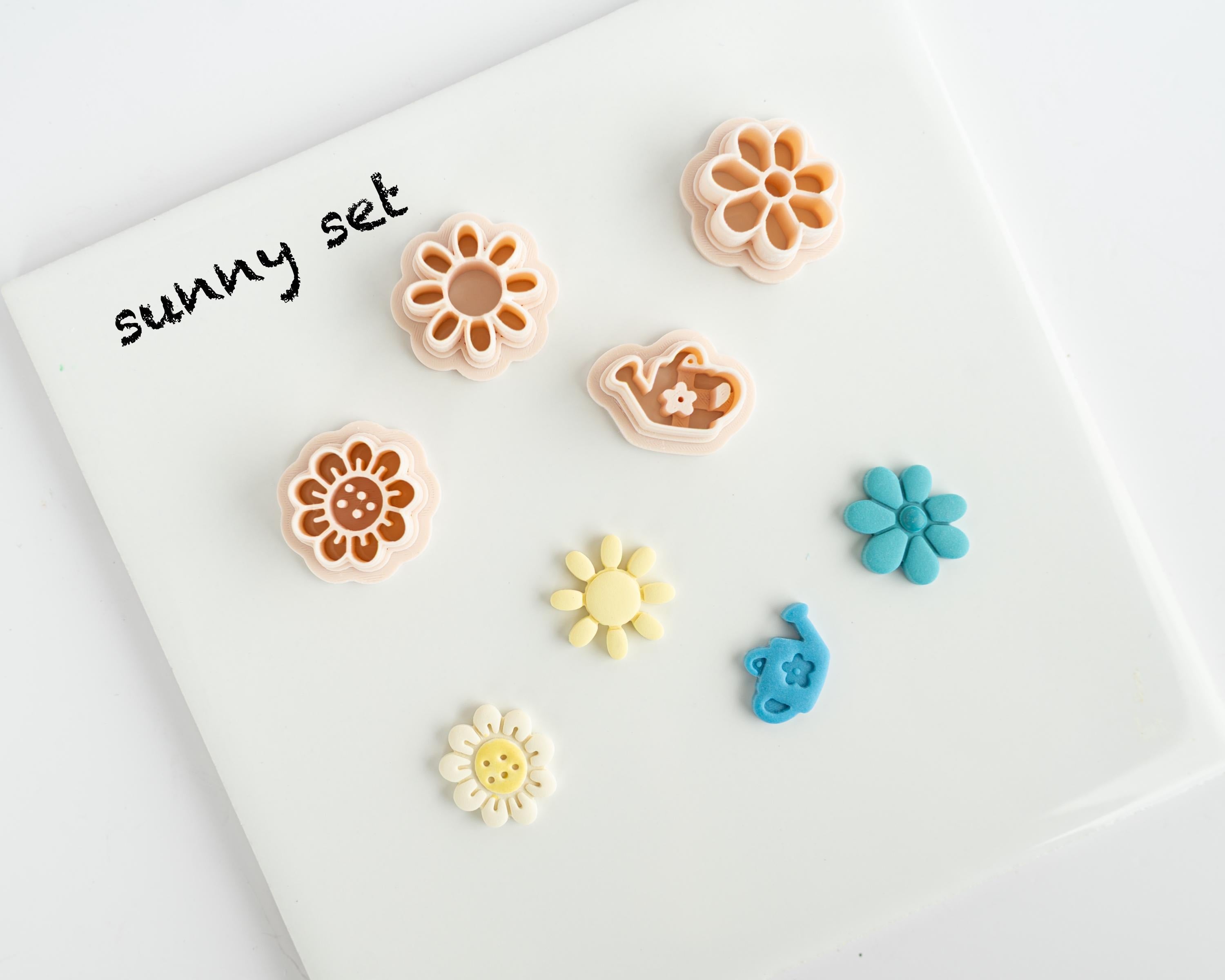Garden Collection - 14 Garden and Spring Studs for Polymer Clay