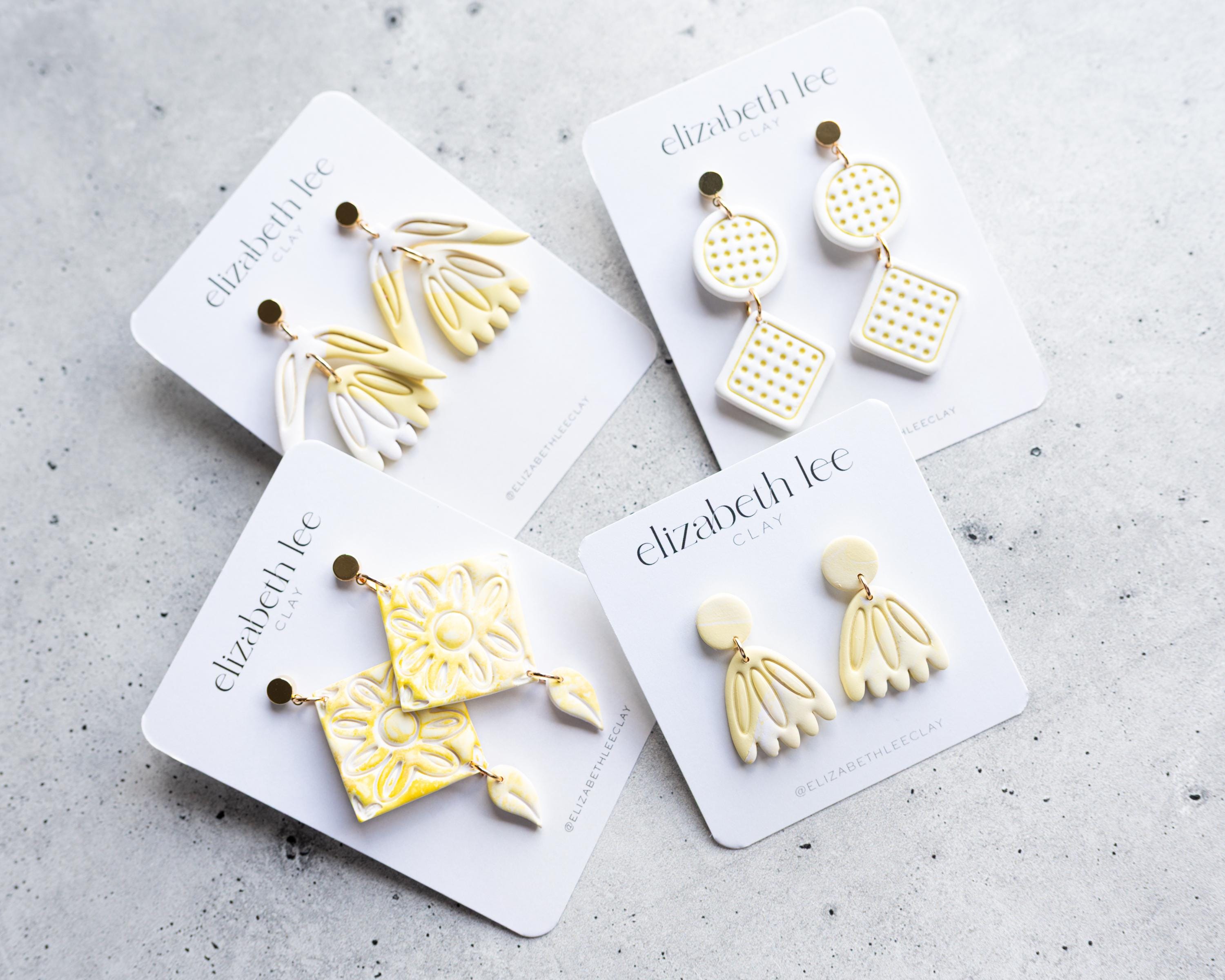 Punchy Dangle: Embossed Polymer Clay Earring Cutter