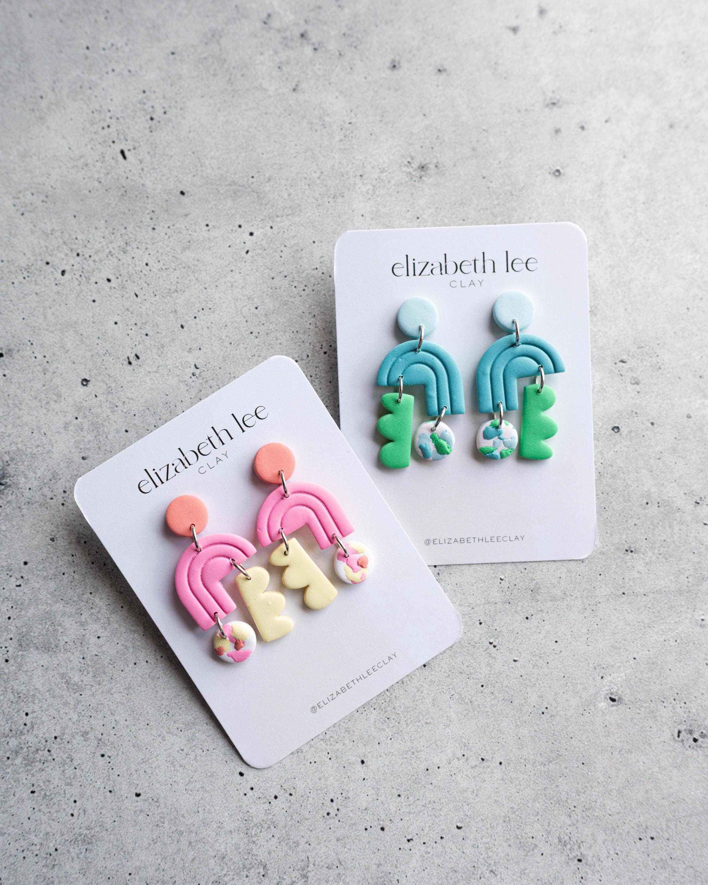 Bright Arches Dangle: Boho Polymer Clay Earring Molds