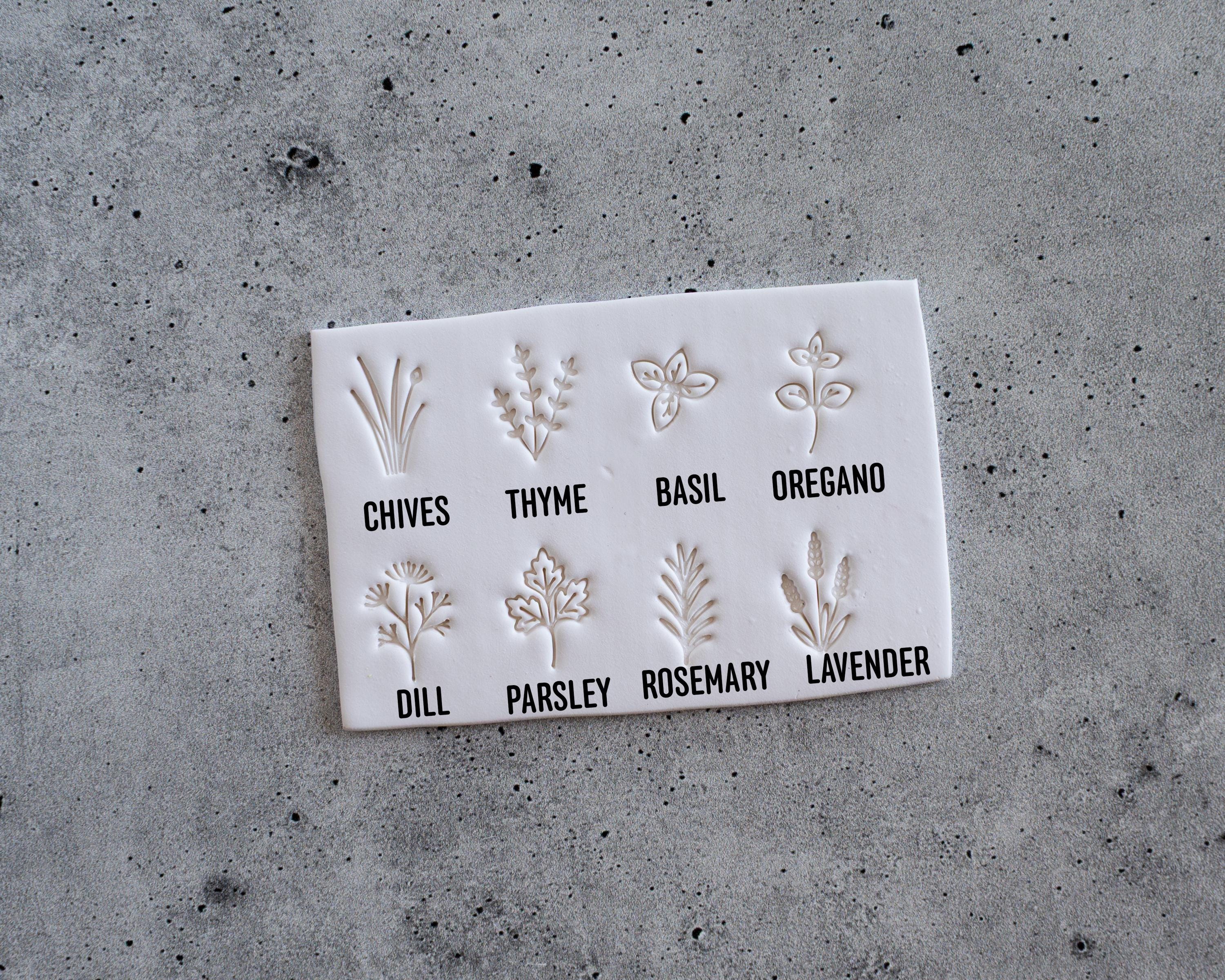 Herb Stamps - Companion to our Herb Markers - Set of 8