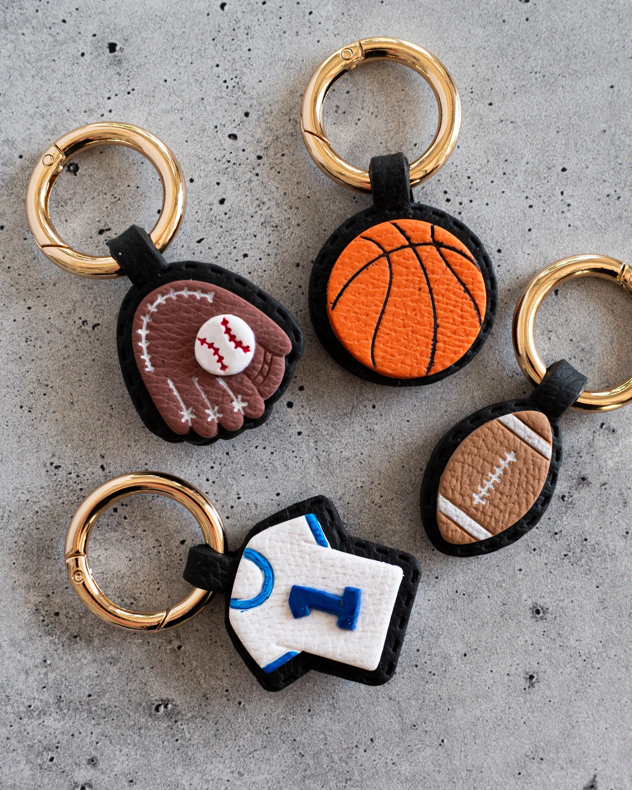 Jersey - Stitched Clay Leather Effect Keychain