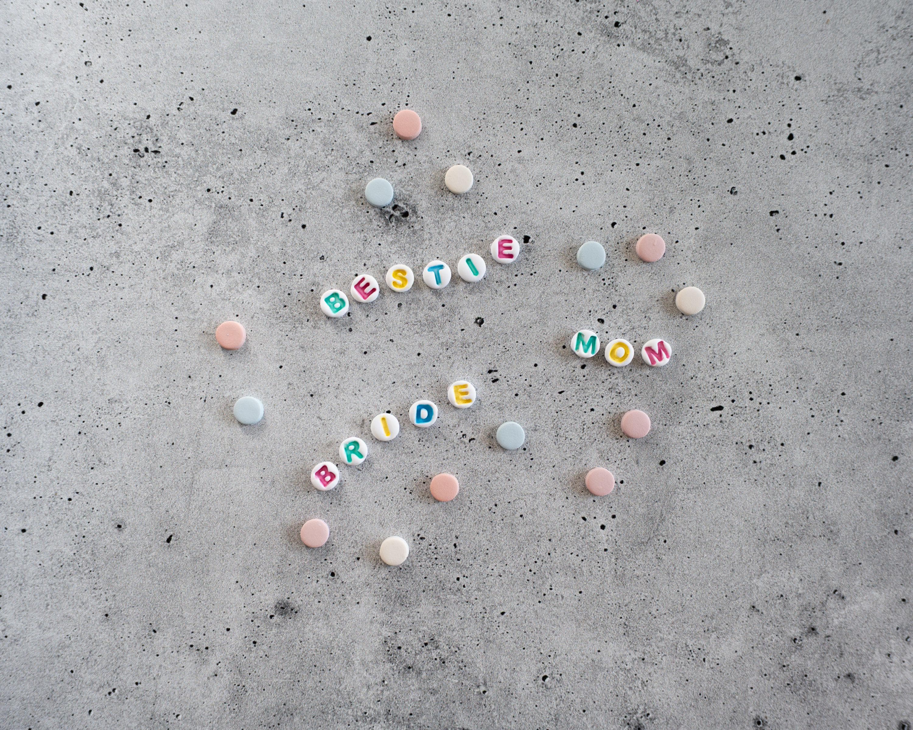Friendship Bracelet Letter Clay Cutters