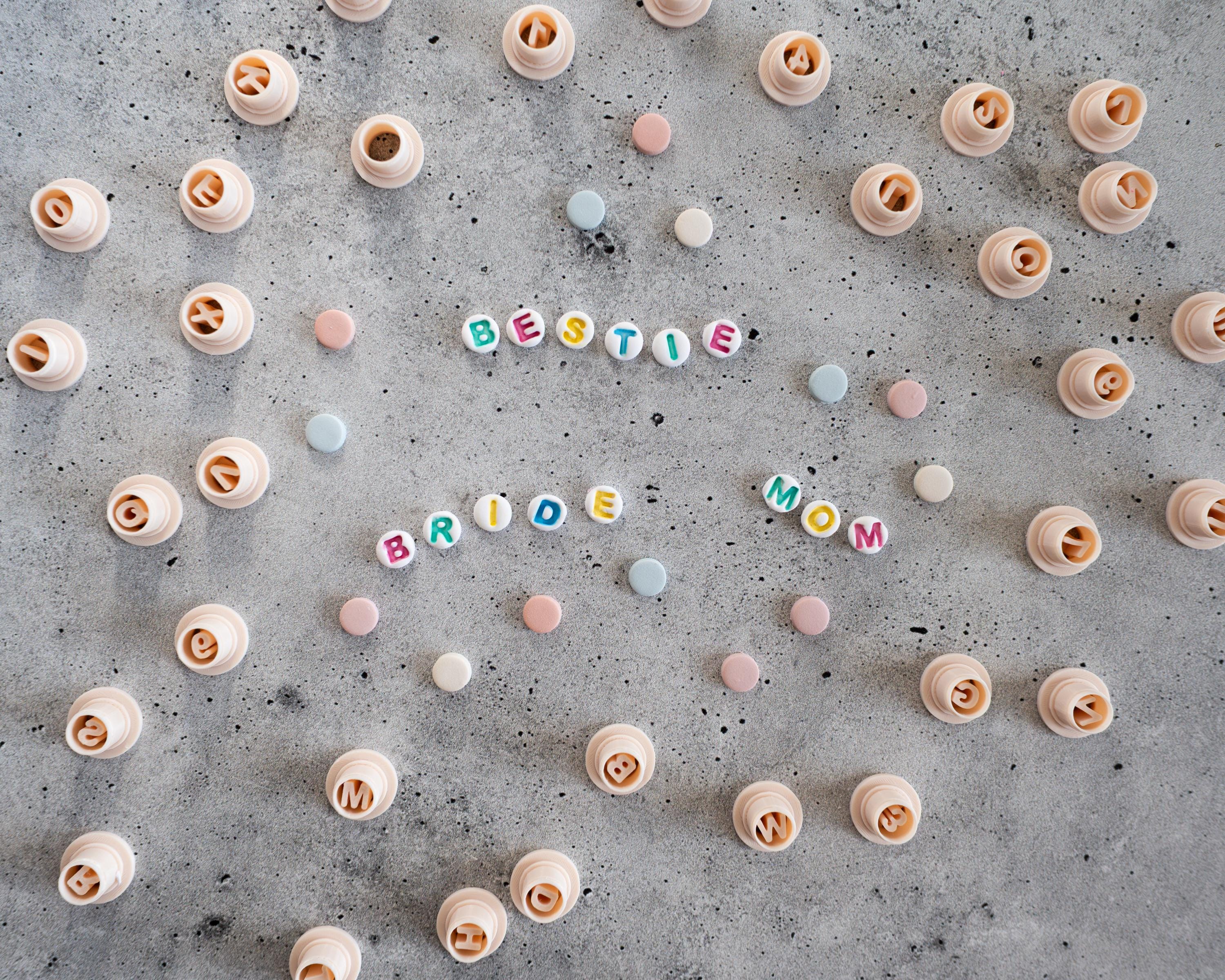 Friendship Bracelet Letter Clay Cutters