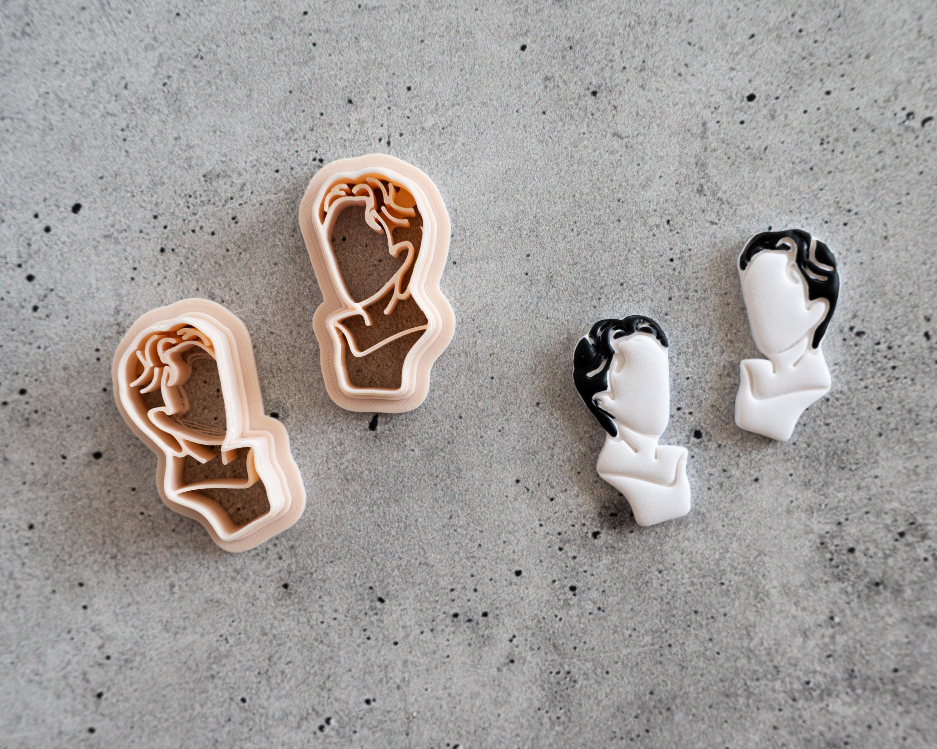 Greek Bust - Embossed Clay Cutter - Shane and Ilya Dupes