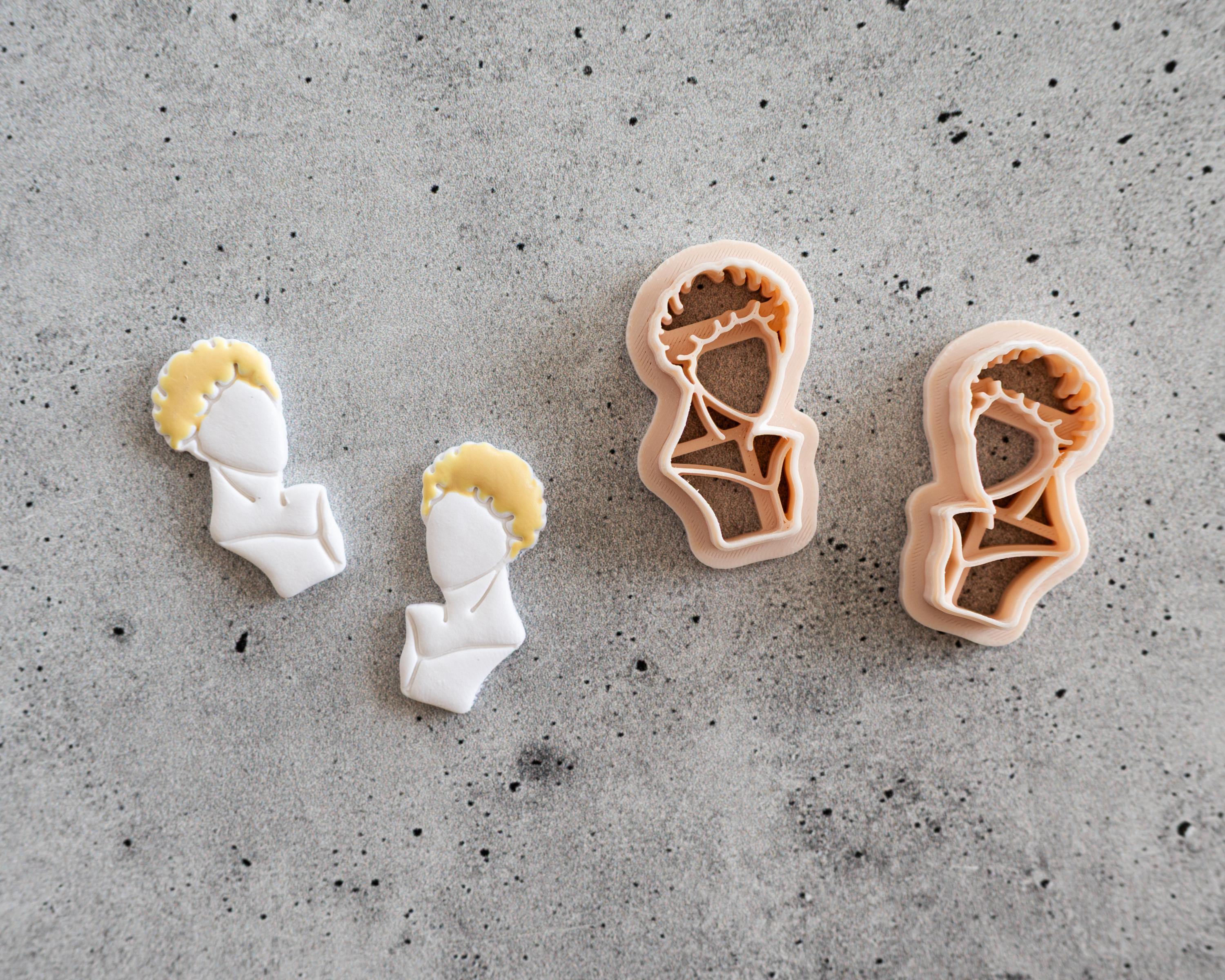 Greek Bust - Embossed Clay Cutter - Shane and Ilya Dupes