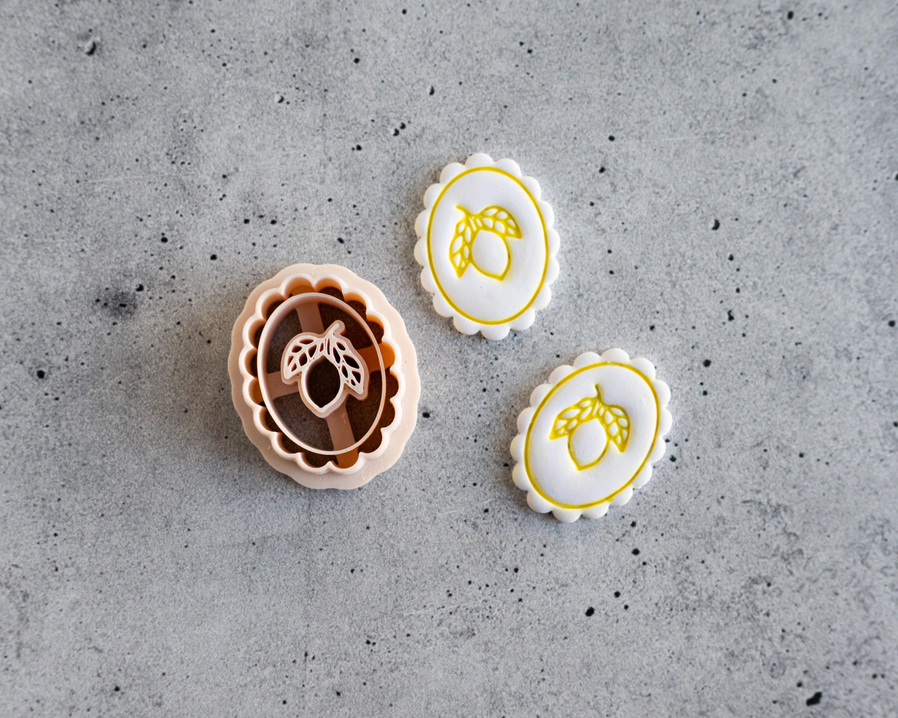 Vintage Lemon Clay Cutter Cameo