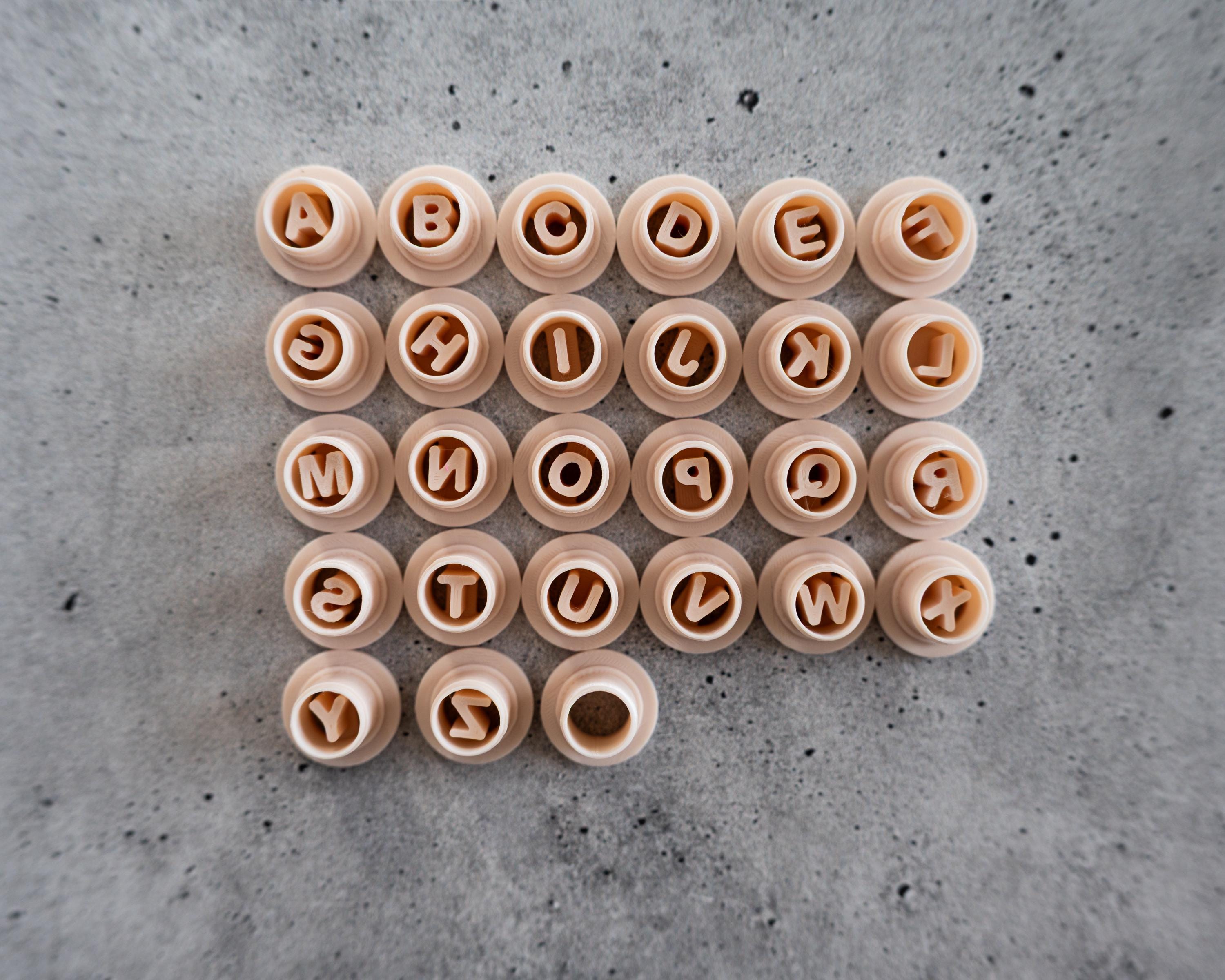 Friendship Bracelet Letter Clay Cutters