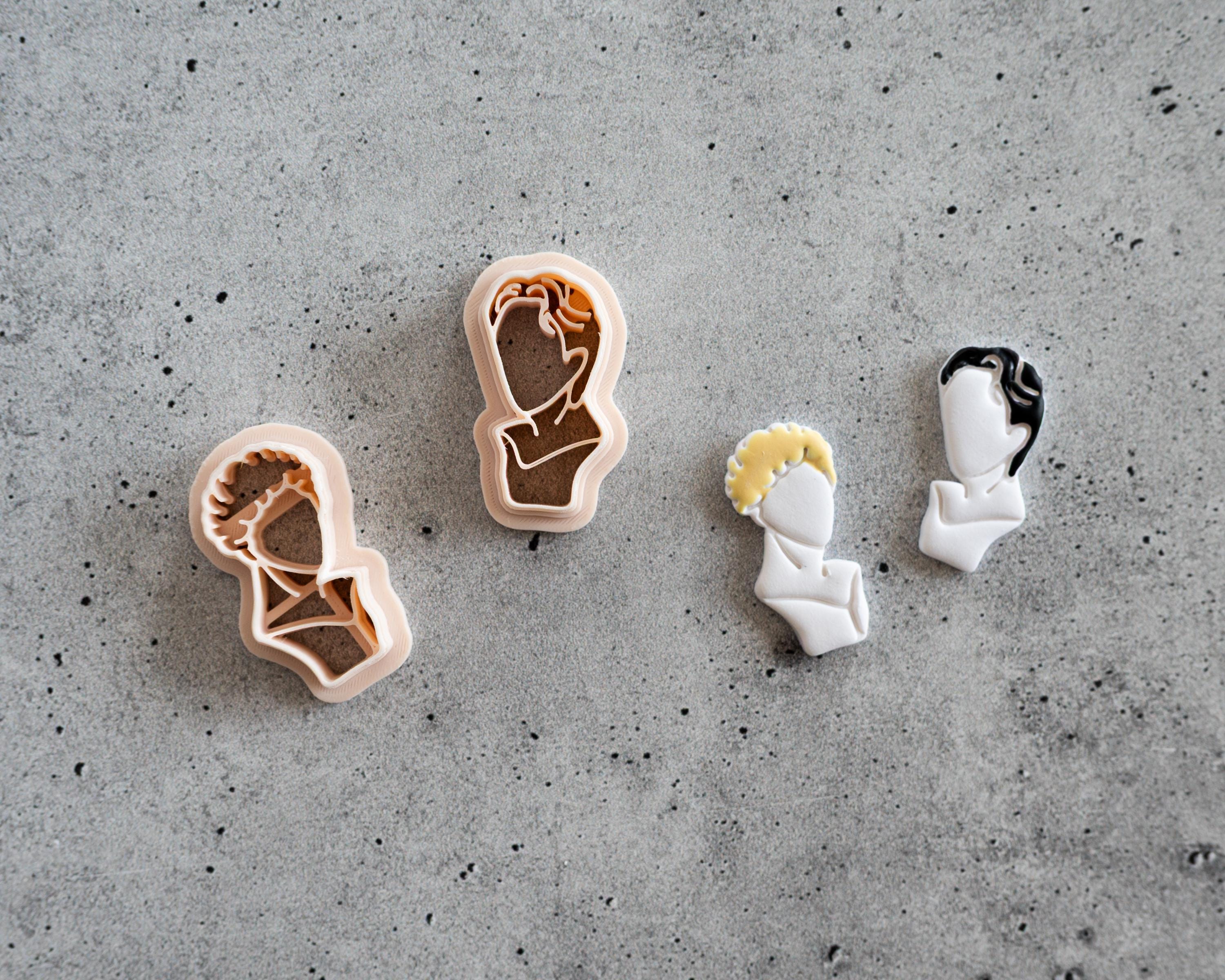 Greek Bust - Embossed Clay Cutter - Shane and Ilya Dupes