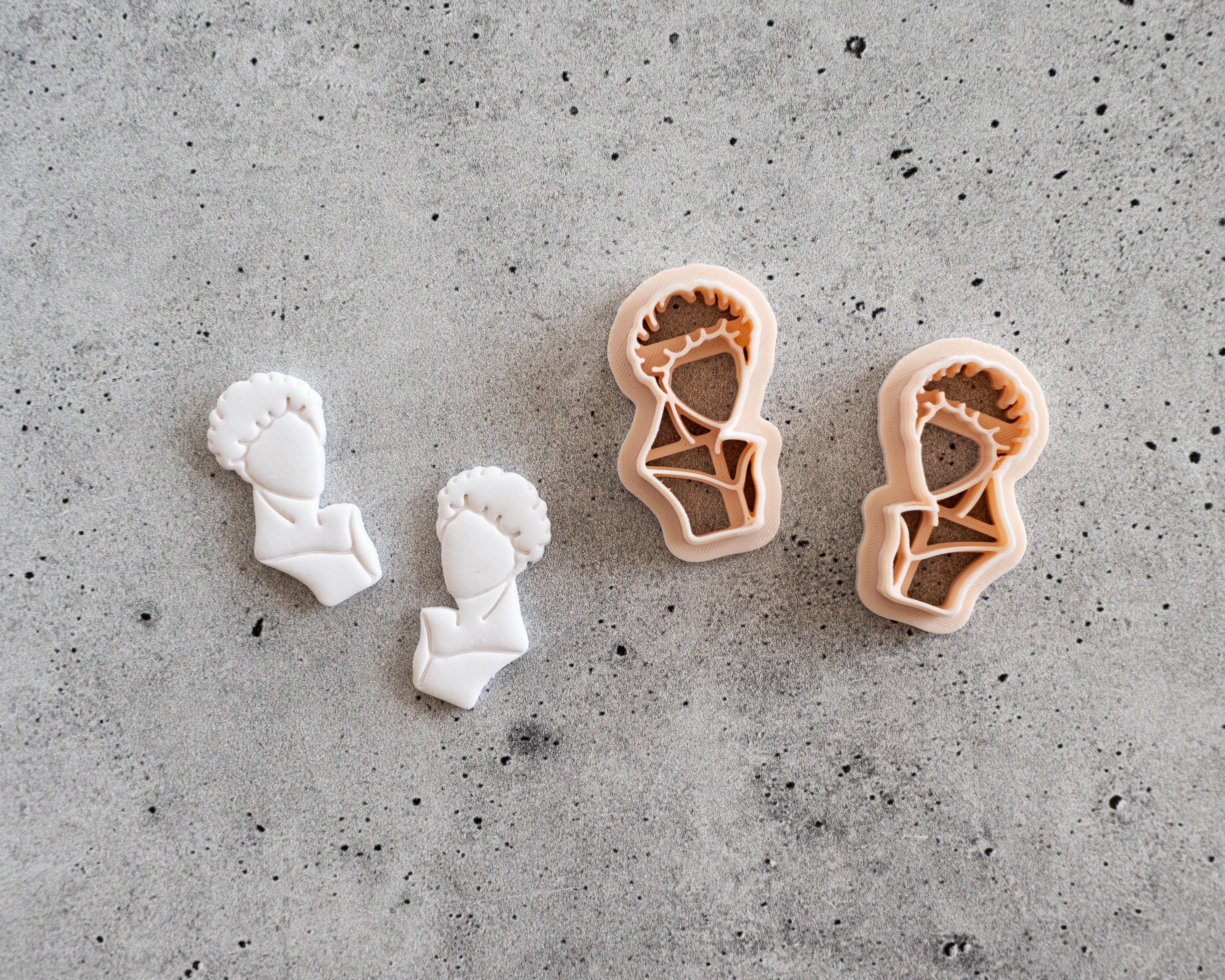 Greek Bust - Embossed Clay Cutter - Shane and Ilya Dupes