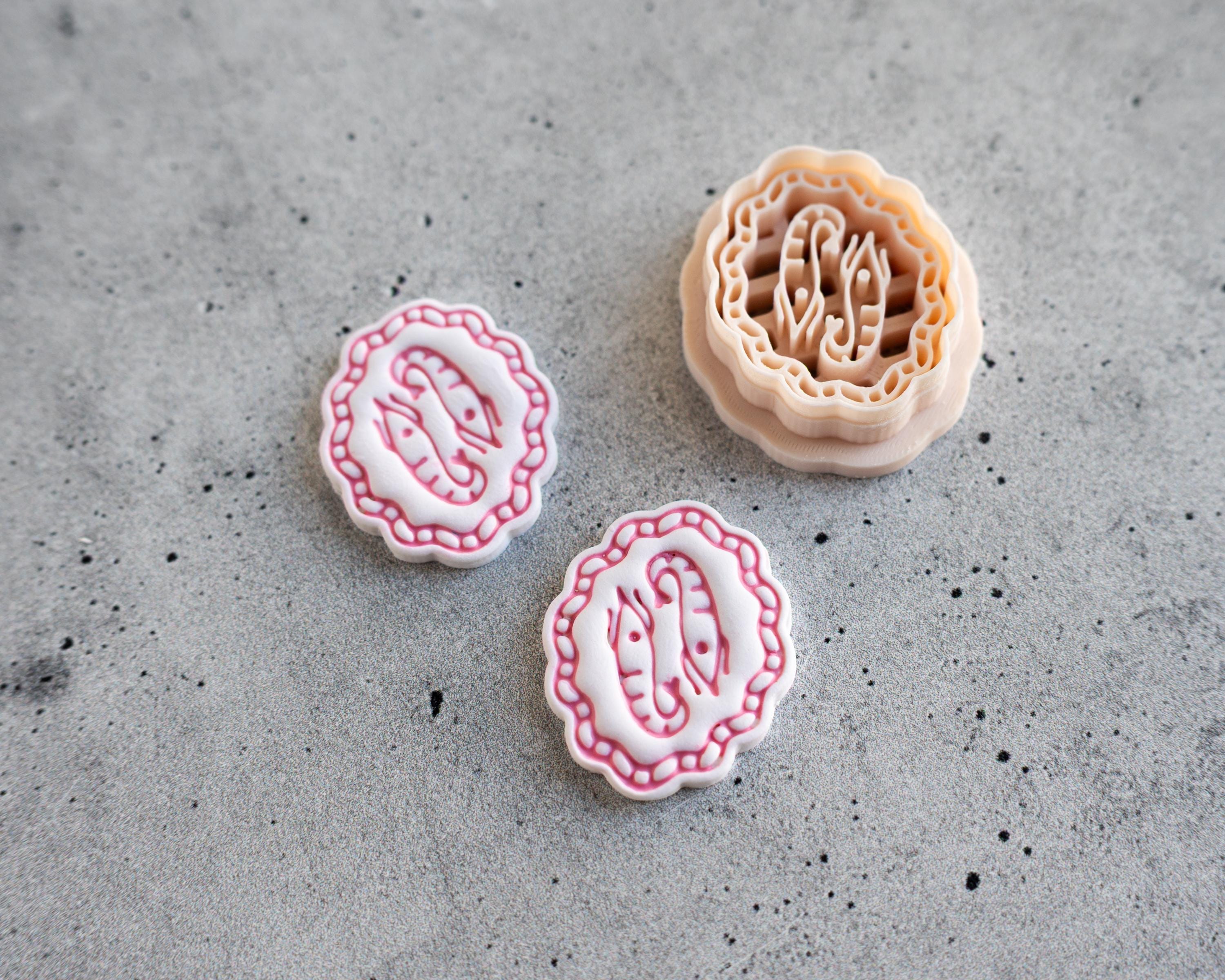 Cape Cod Shrimp Clay Cutter Cameo