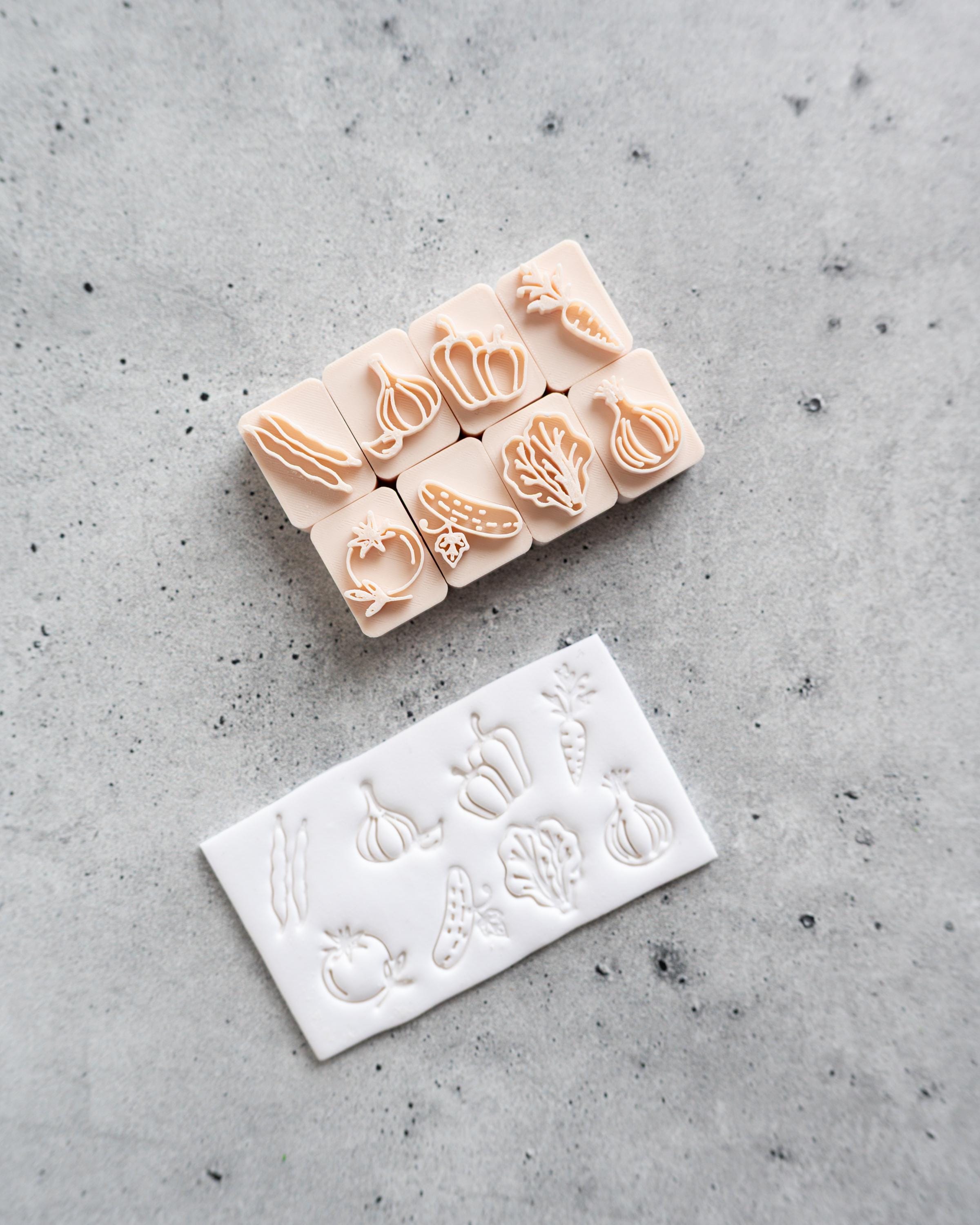 Vegetable Stamps - Companion to our Herb Markers - Set of 8