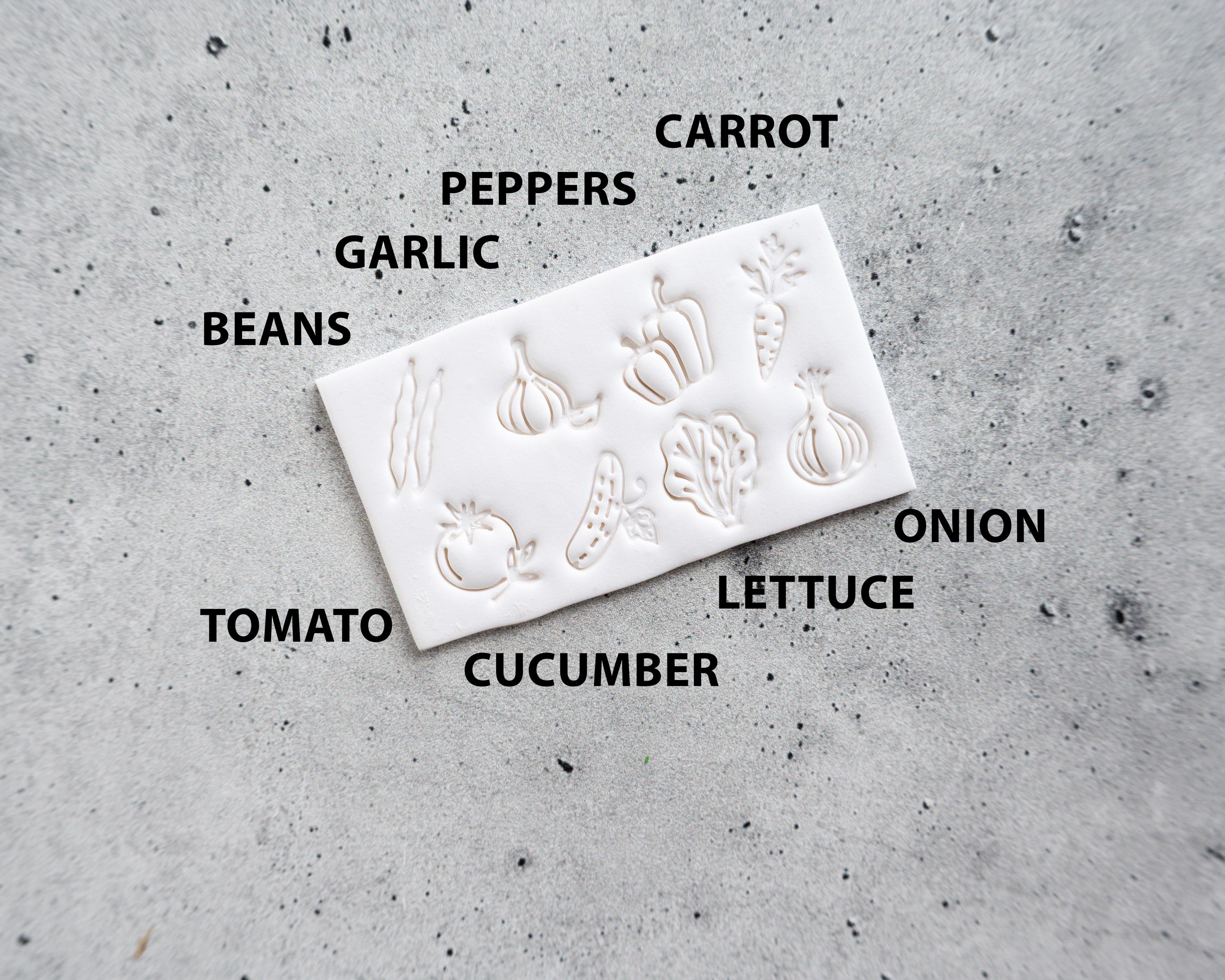 Vegetable Stamps - Companion to our Herb Markers - Set of 8