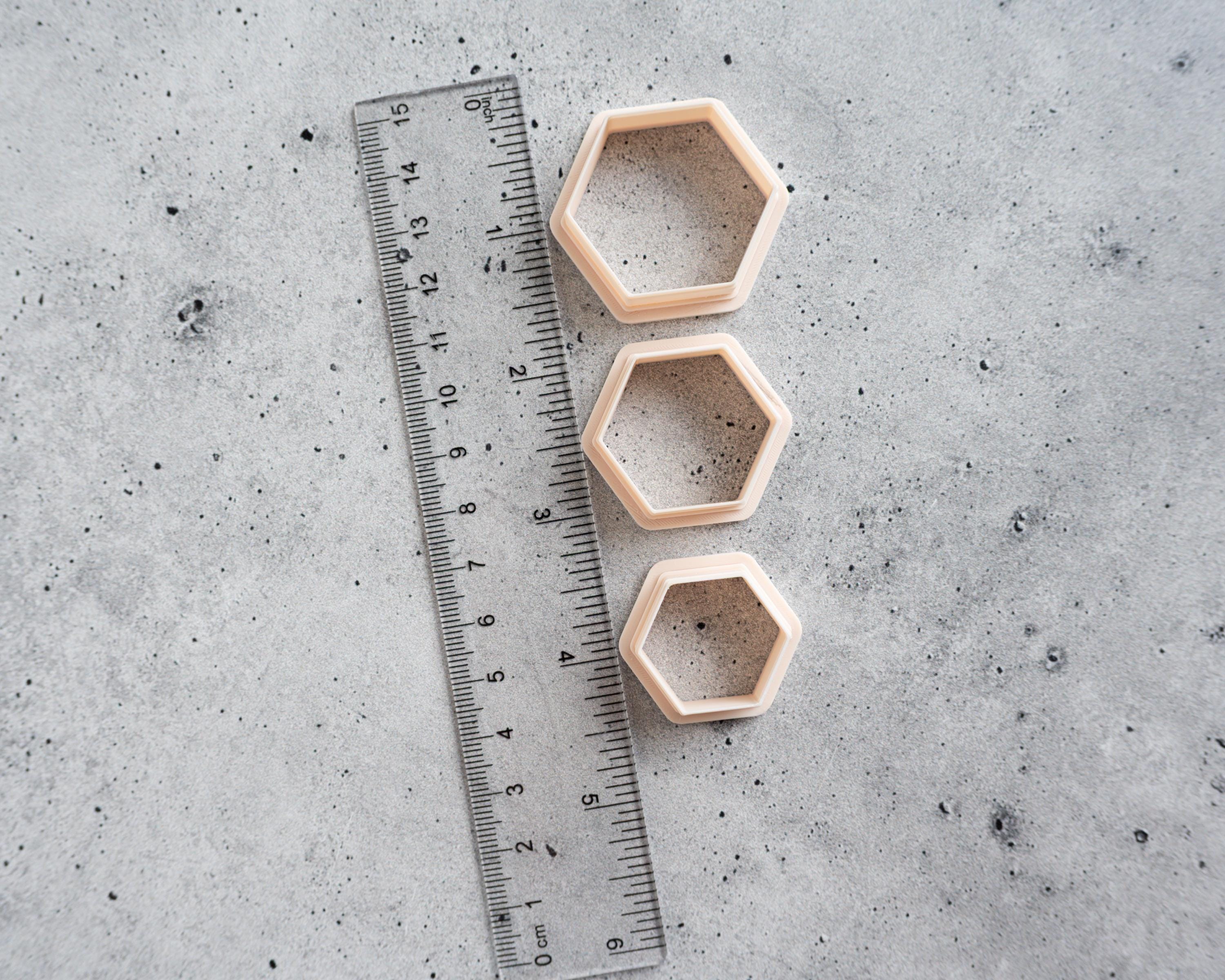 Zebra Cake Hexagon Clay Cutter