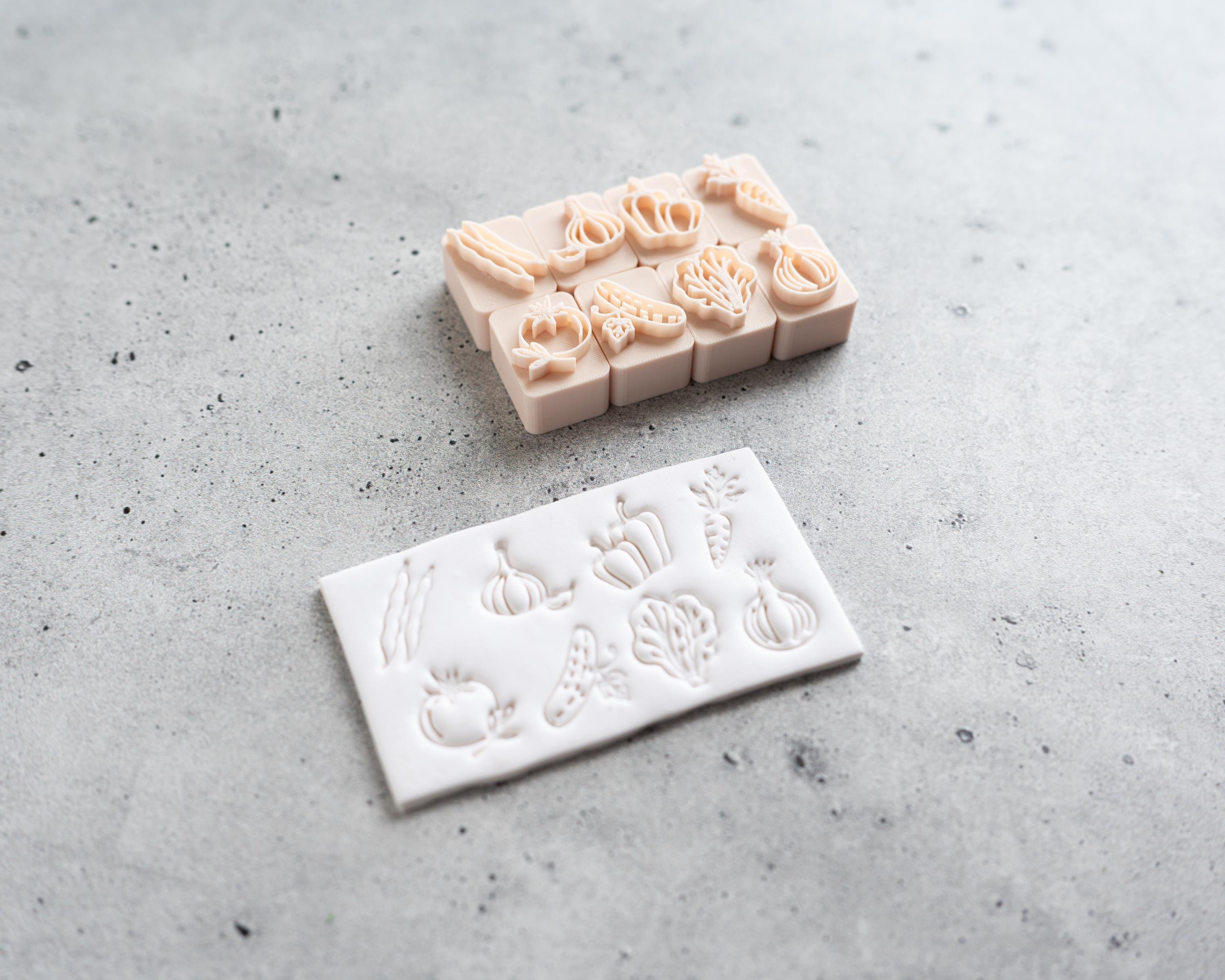 Vegetable Stamps - Companion to our Herb Markers - Set of 8