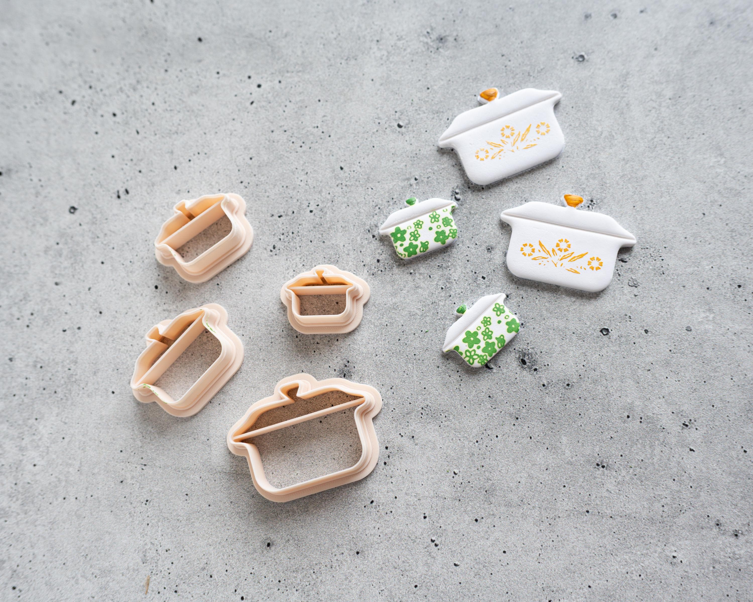 Casserole Dish Clay Cutter, Polymer Clay Earring Cutters