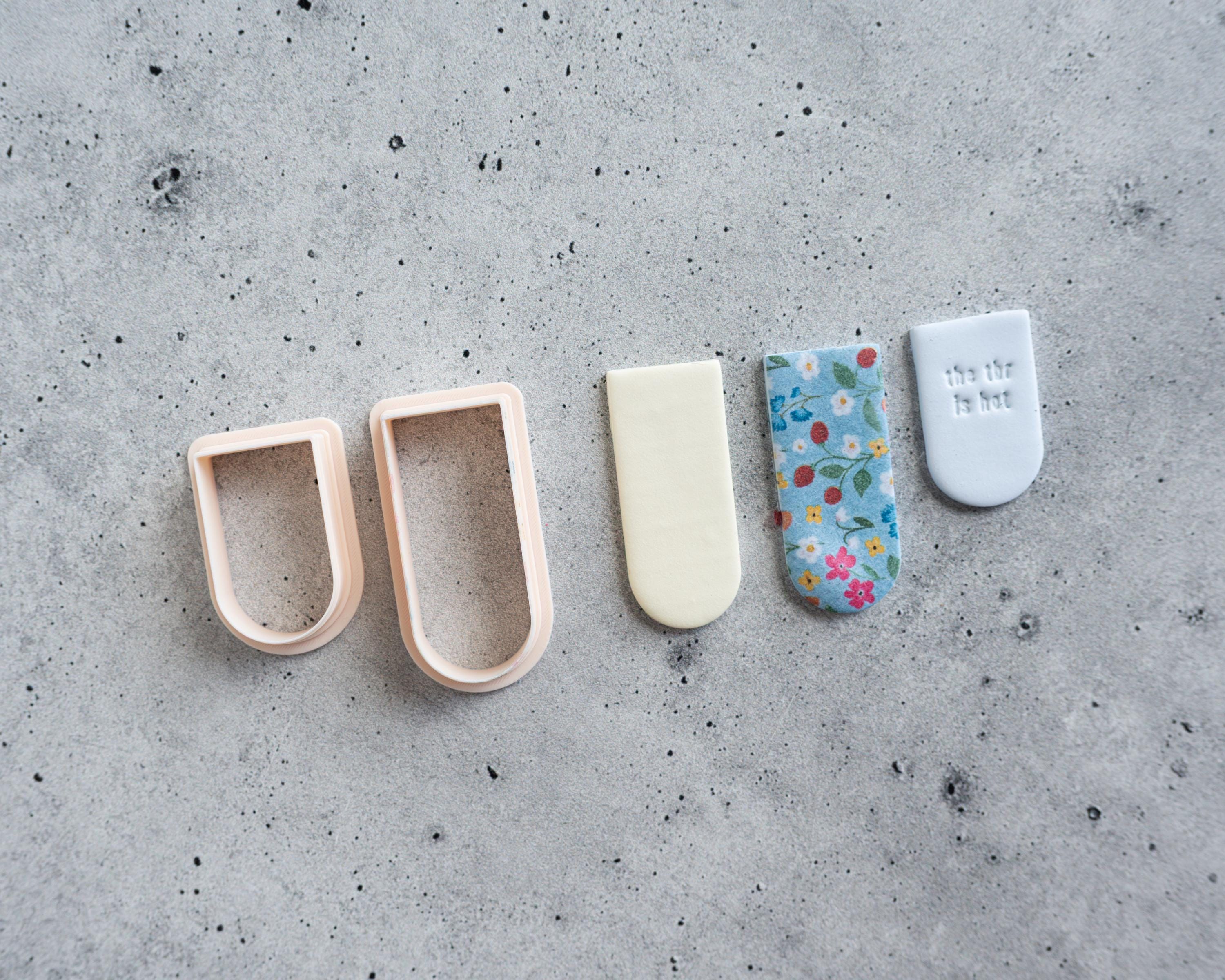 Page Bookmarks - Short Page Bookmark Clay Cutters for Bookish Fans
