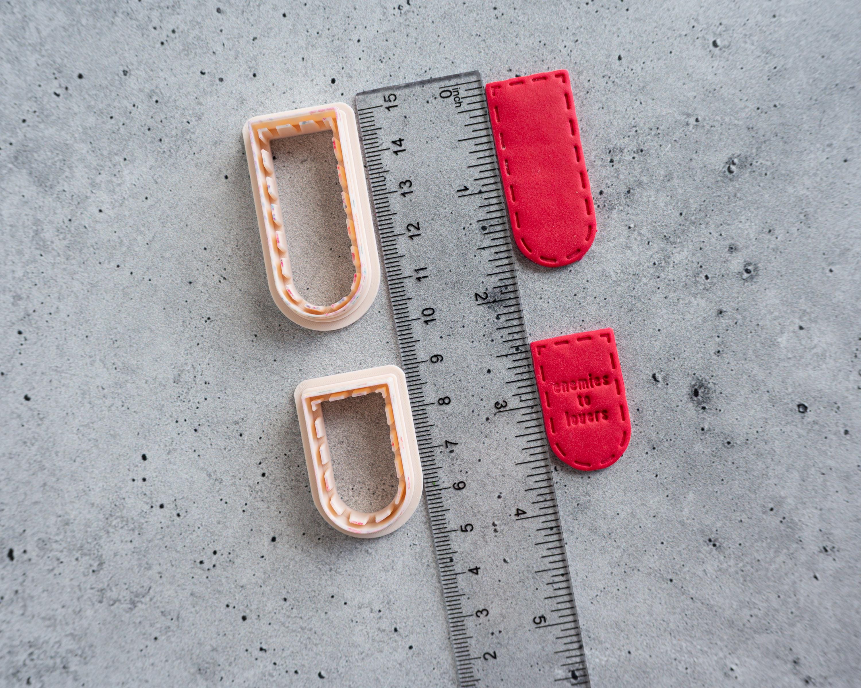 Page Bookmarks - Short Page Bookmark Clay Cutters for Bookish Fans
