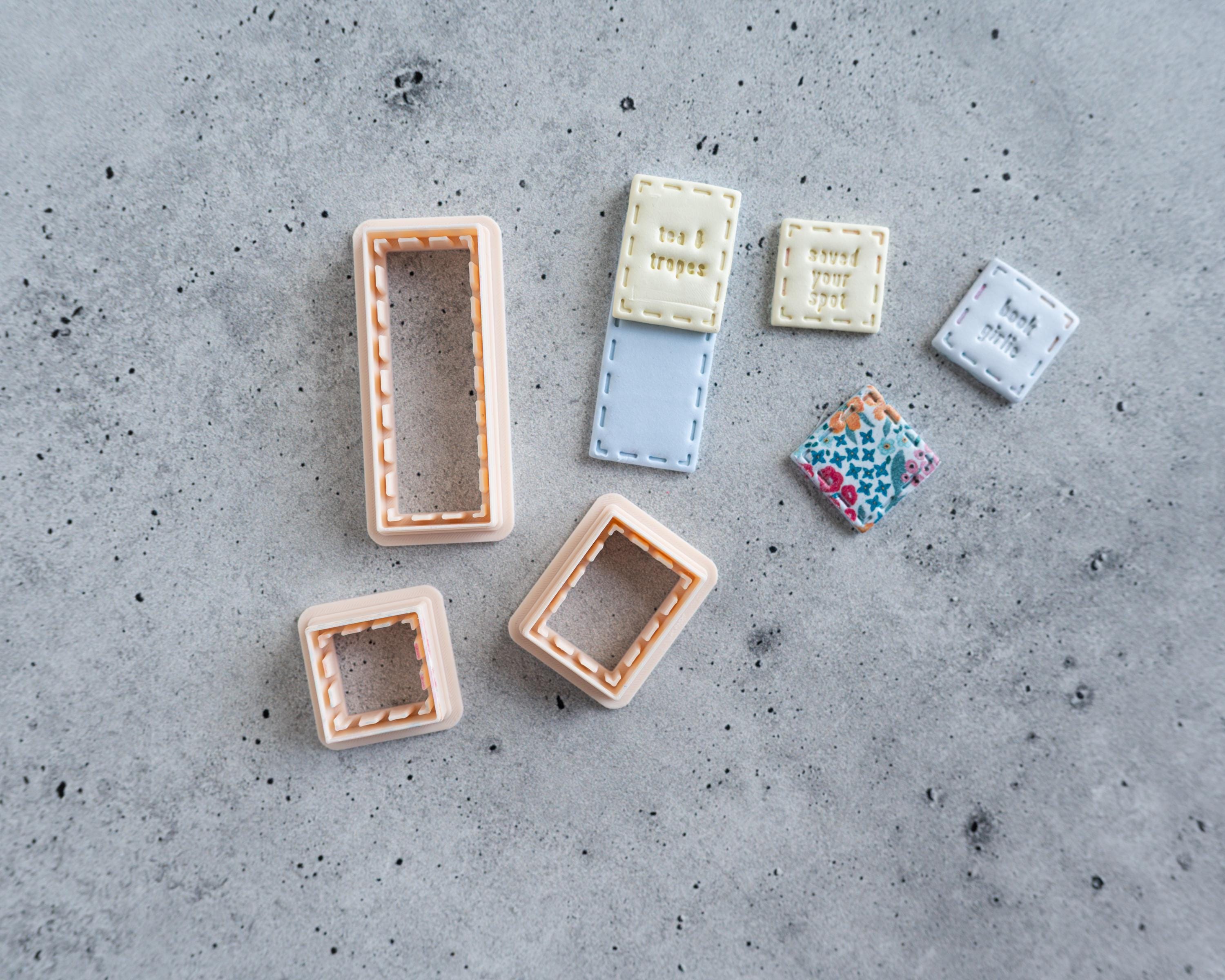 Page Bookmarks - Short Page Bookmark Clay Cutters for Bookish Fans
