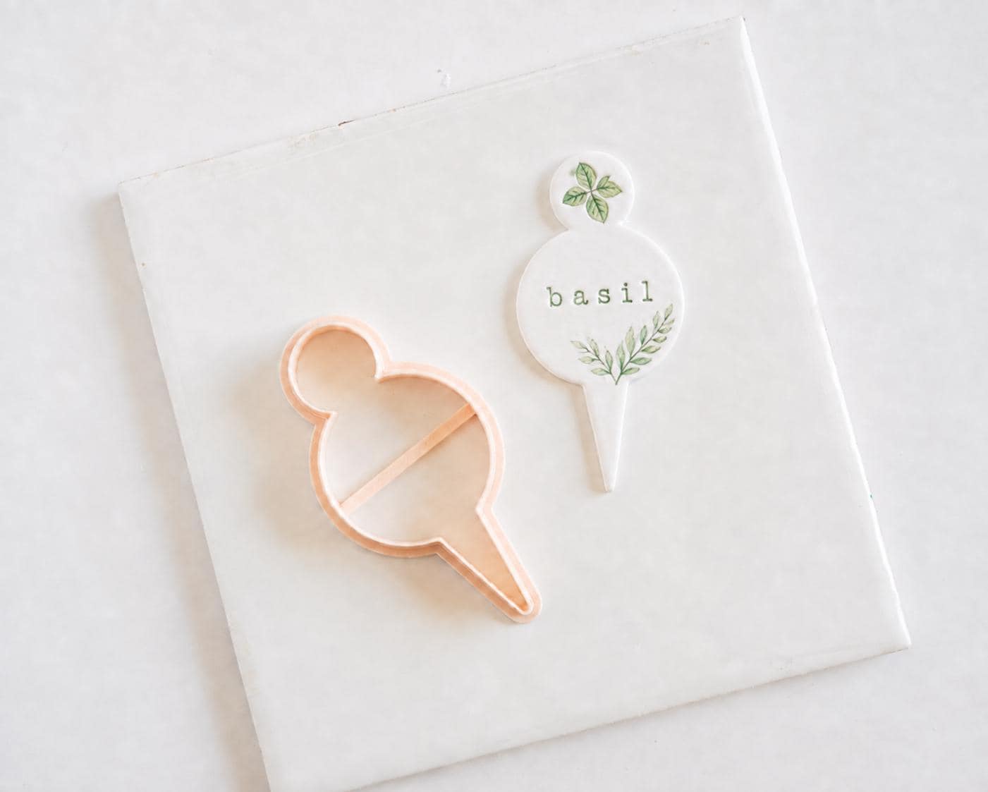 Charcuterie, Garden or Herb Marker - Clay Cutter