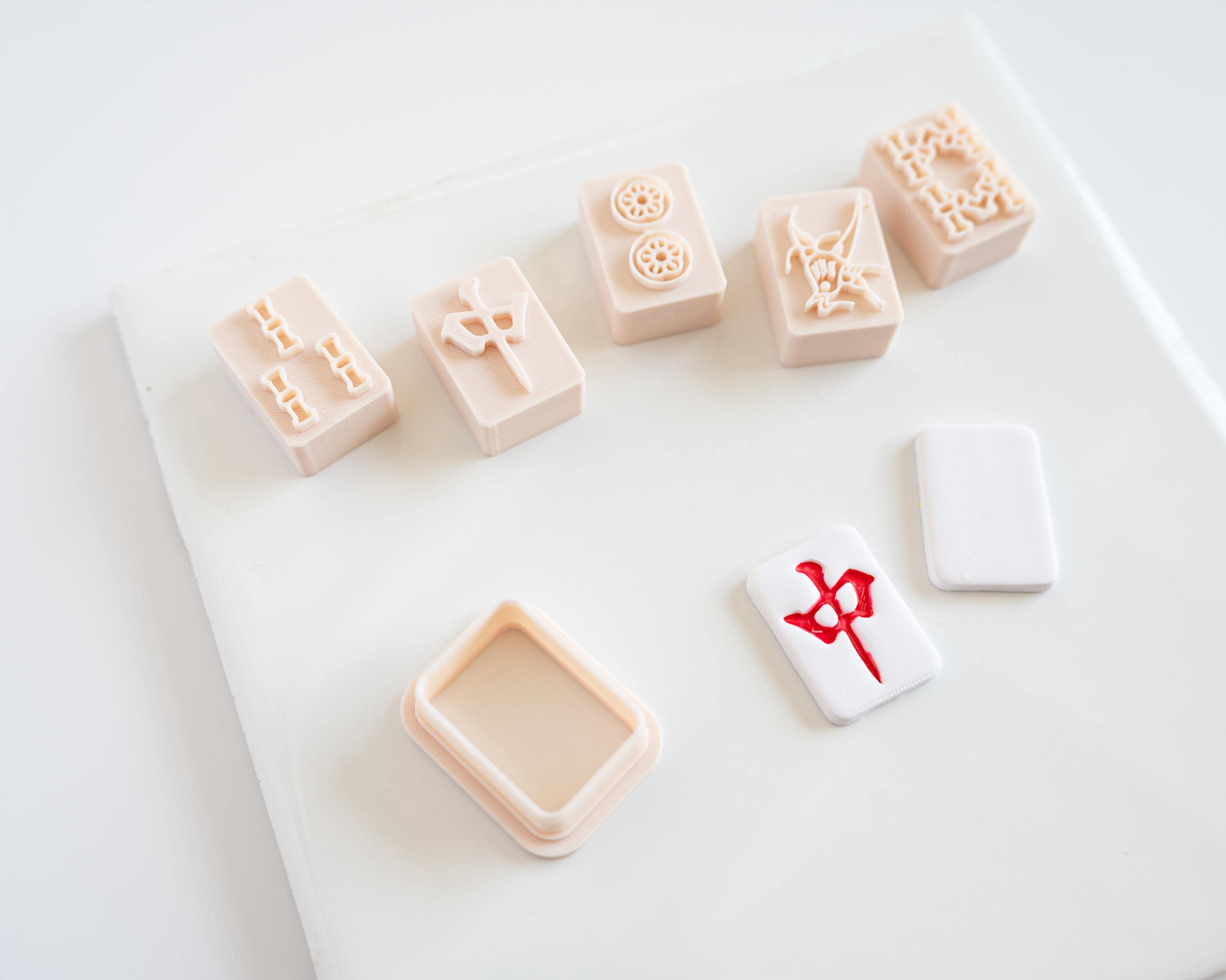 Mahjong Tile Stamps & Blank Tile