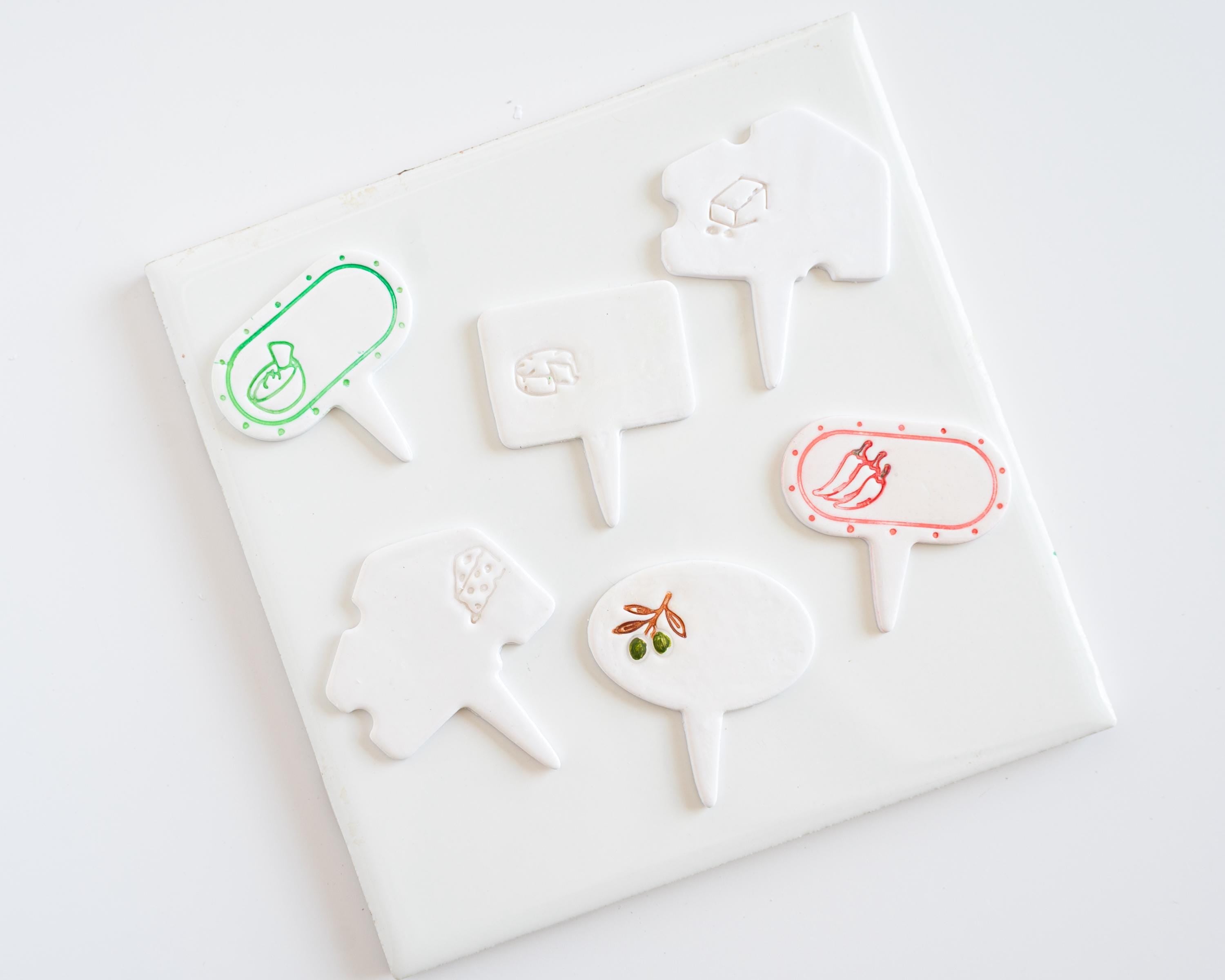 Charcuterie, Garden or Herb Marker - Clay Cutter