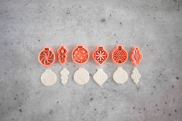 Embossed Bauble Christmas Ornaments