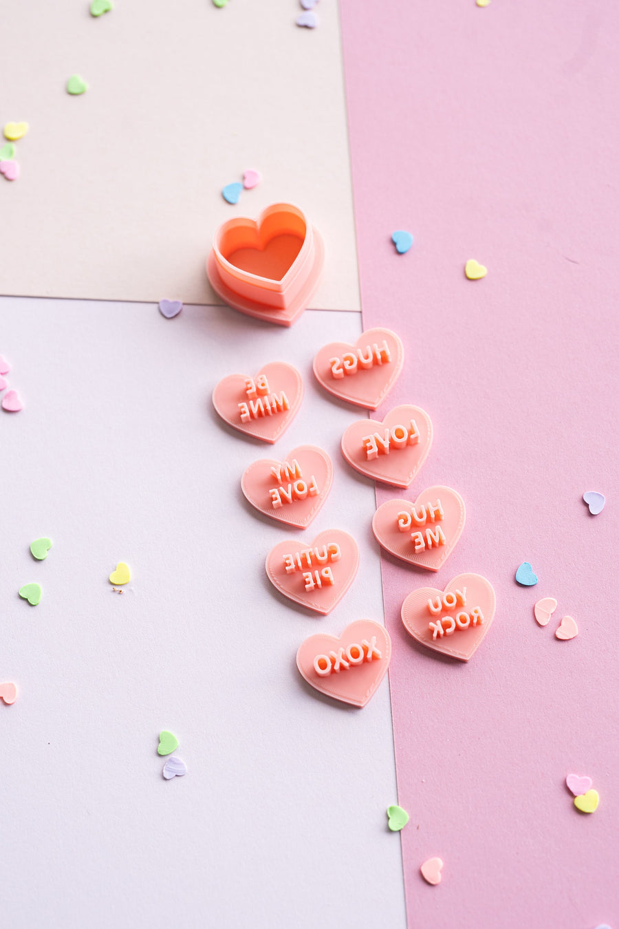 Conversation Heart Stamp Set (9 Piece Set)