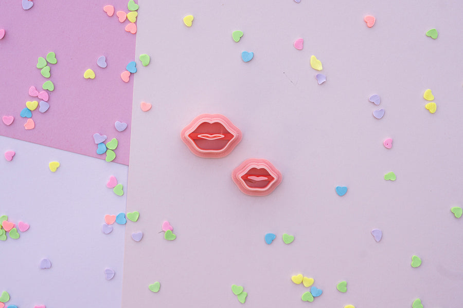 Valentine's Day Stud Clay Cutters : Heart, Boho Heart, Diamond and Lips