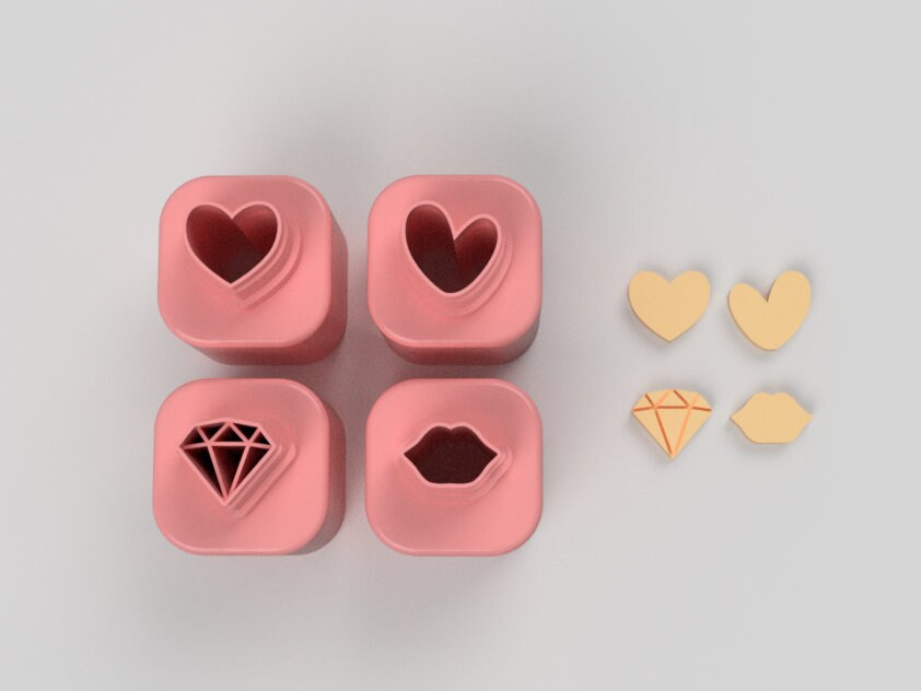 Micro Cutters Valentine's Day Set (5 Cutters)